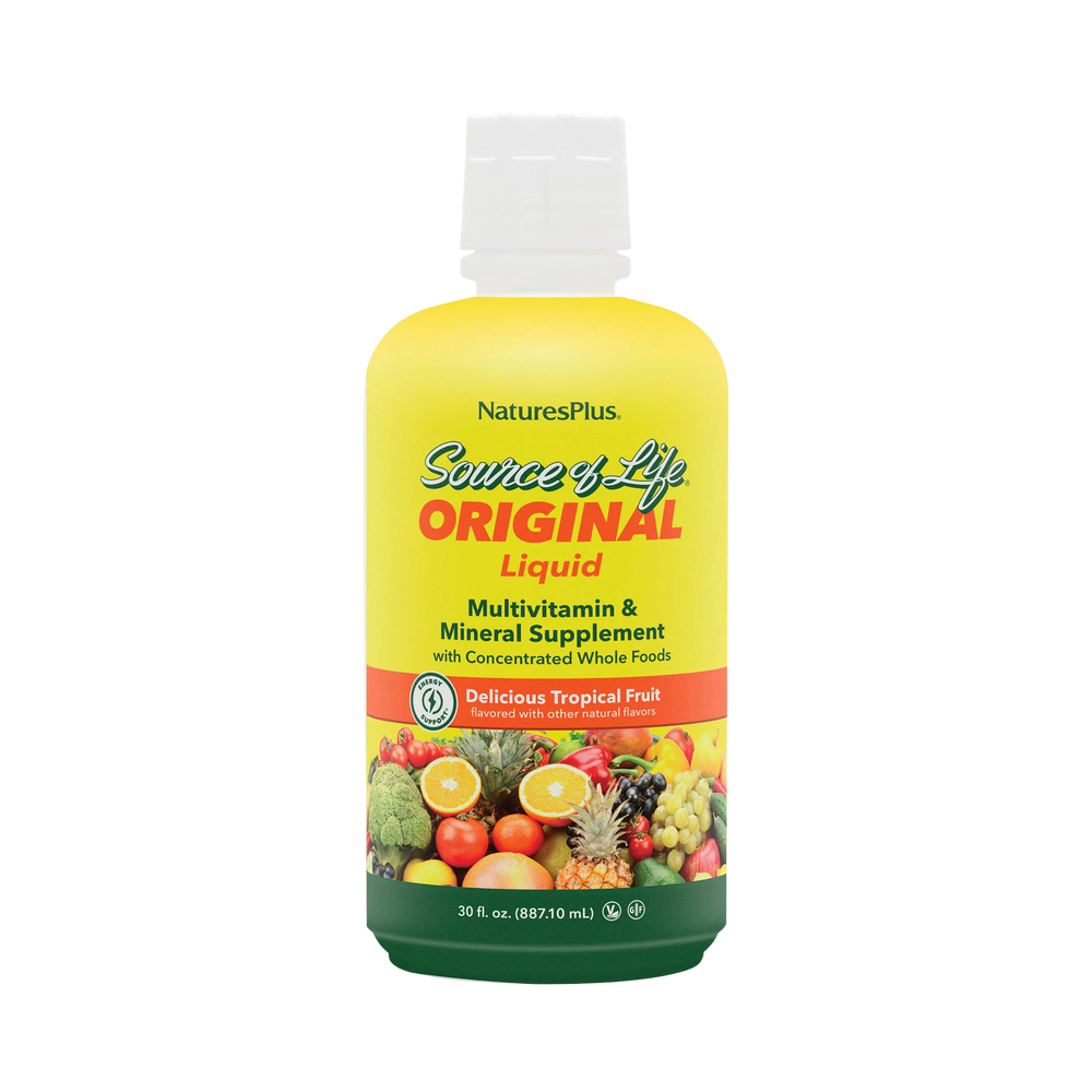 NaturesPlus, Source of Life, Liquid Multivitamin & Mineral Supplement, Tropical Fruit, 30 Fl Oz