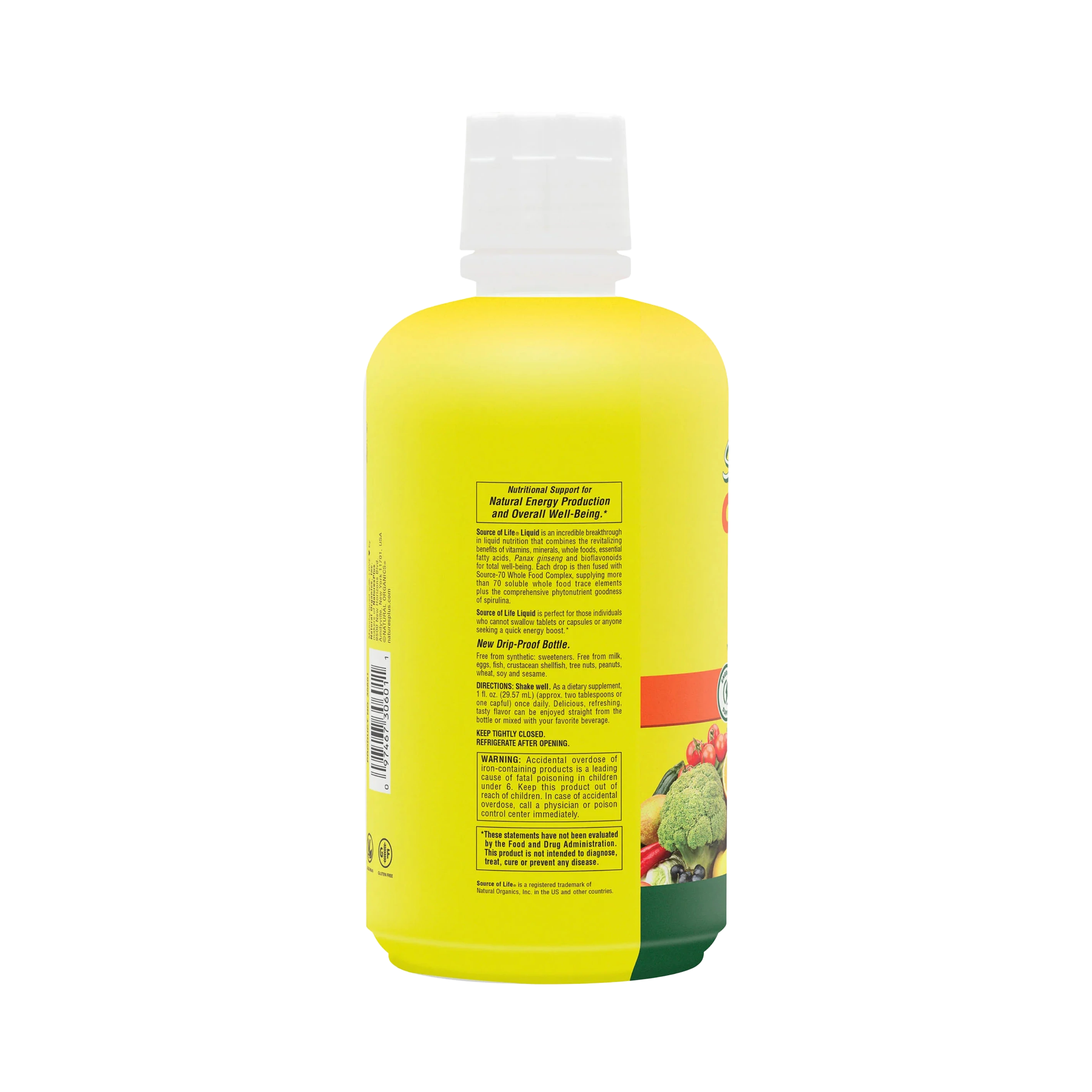 NaturesPlus, Source of Life, Liquid Multivitamin & Mineral Supplement, Tropical Fruit, 30 Fl Oz