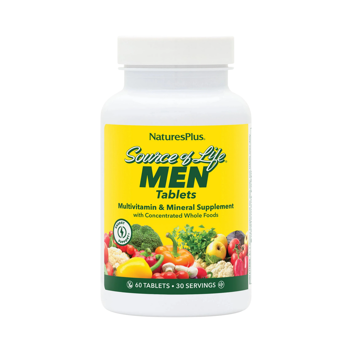 NaturesPlus, Source of Life Men Multivitamin, 60 Vegetarian Tablets