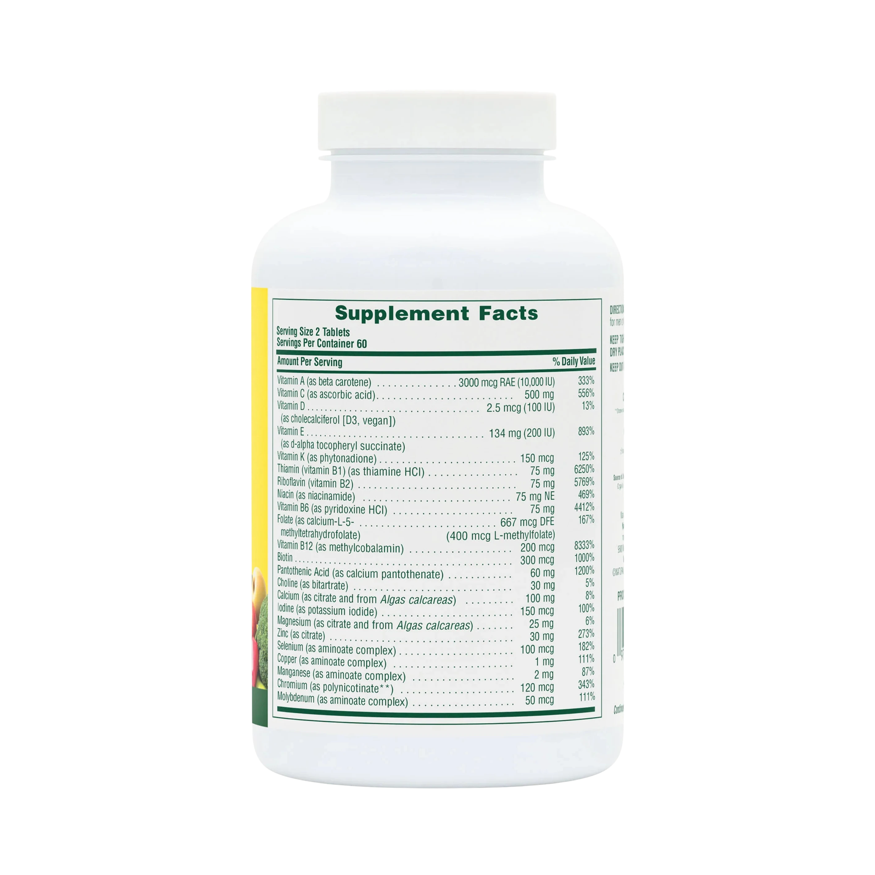 NaturesPlus, Source of Life Men, Multivitamin & Mineral Supplement with Concentrated Whole Foods, Iron-Free, 120 Tablets