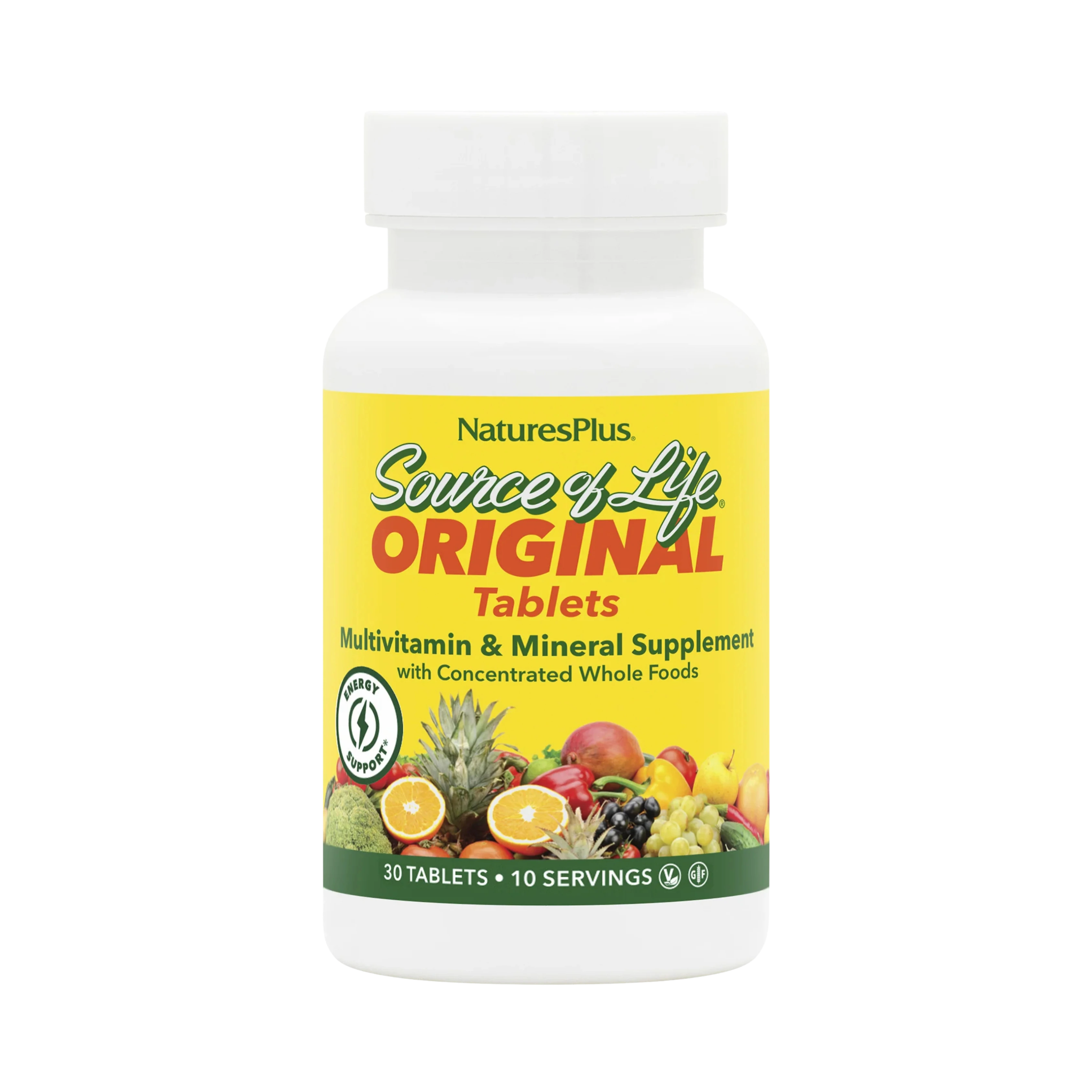 NaturesPlus, Source of Life, Multi-Vitamin & Mineral Supplement, 30 Tablets