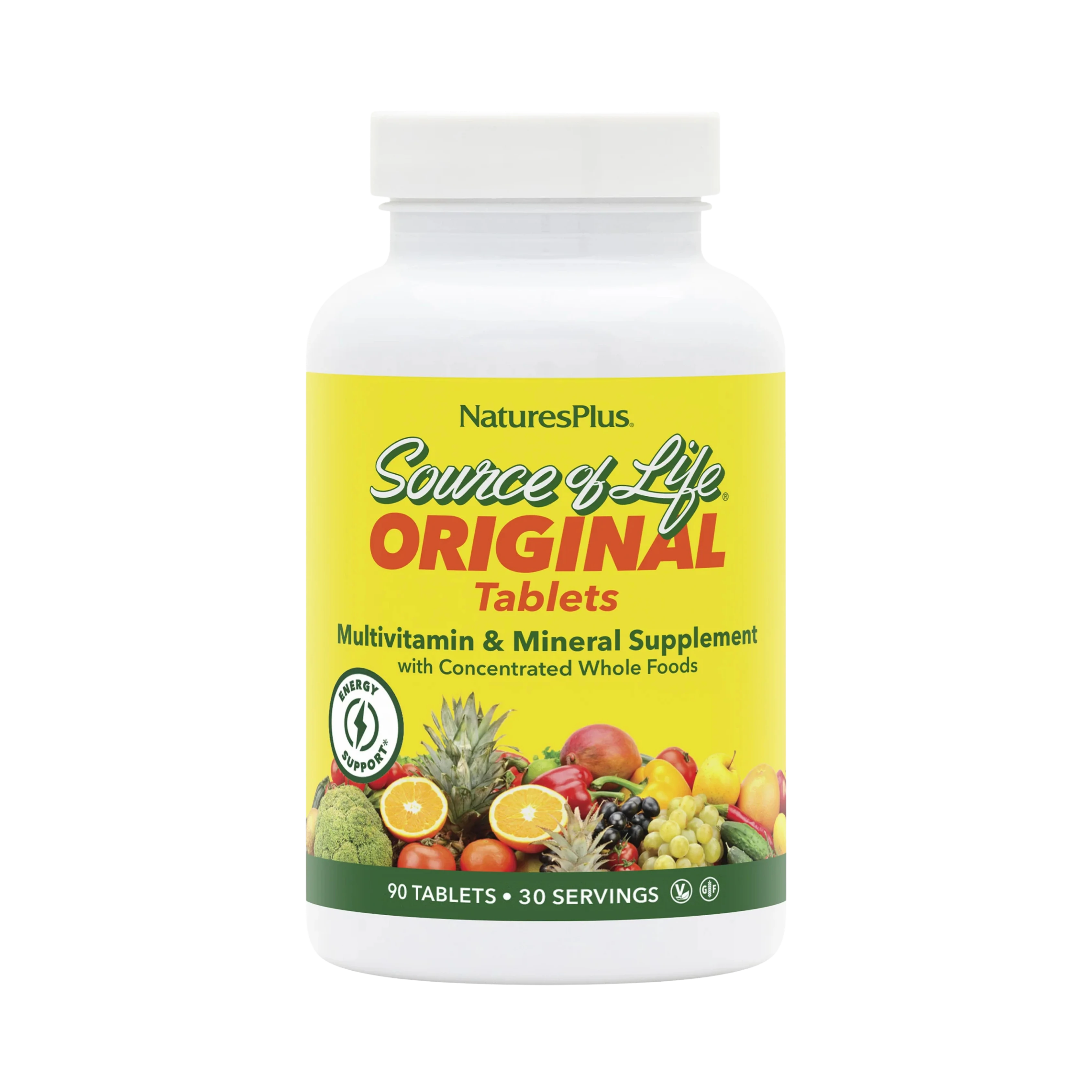NaturesPlus, Source of Life, Multi-Vitamin & Mineral Supplement, 90 Tablets