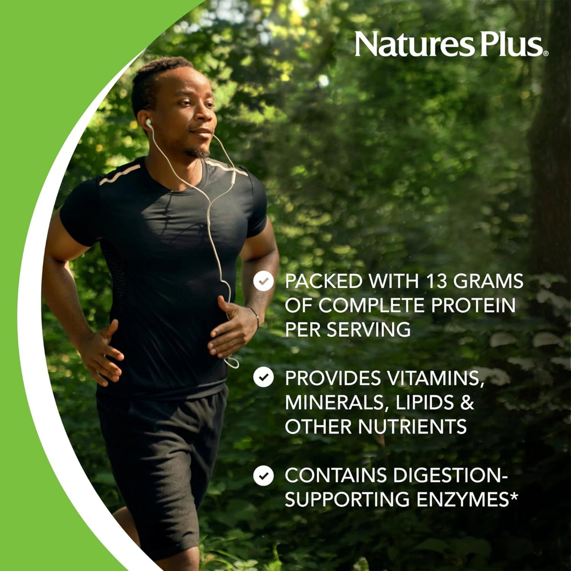 NaturesPlus, Source of Life, Original Energy Shake, Creamy Granola, 1.1 Lbs