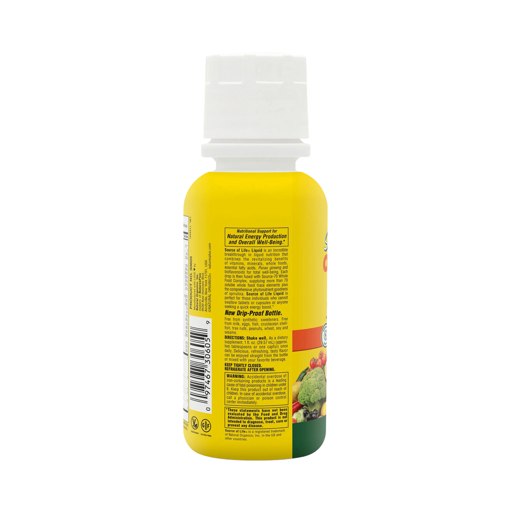 NaturesPlus, Source of Life, Original Liquid Multivitamin & Mineral Supplement, Delicious Tropical Fruit, 8 Fl Oz