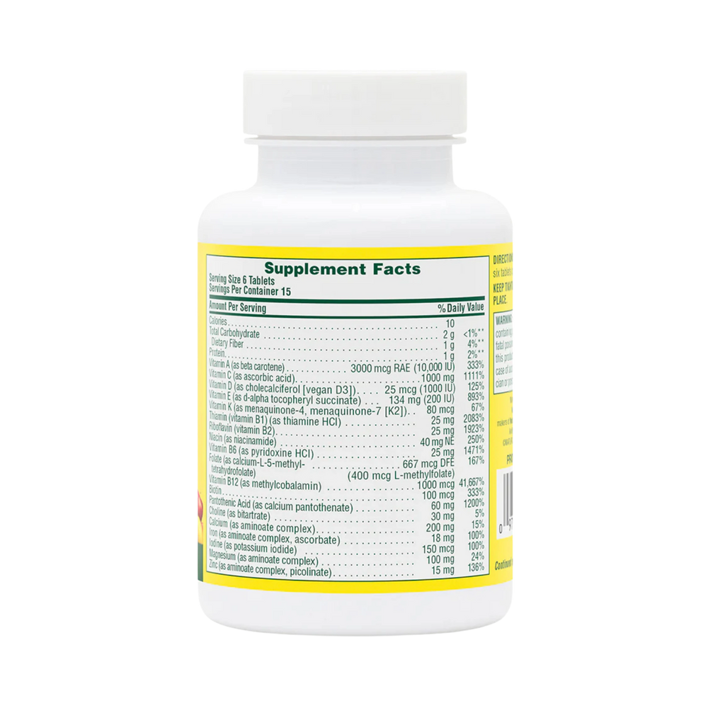 NaturesPlus, Source of Life, Original Mini-Tabs, Multi-Vitamin & Mineral Supplement with Concentrated Whole Food , 90 Tablets