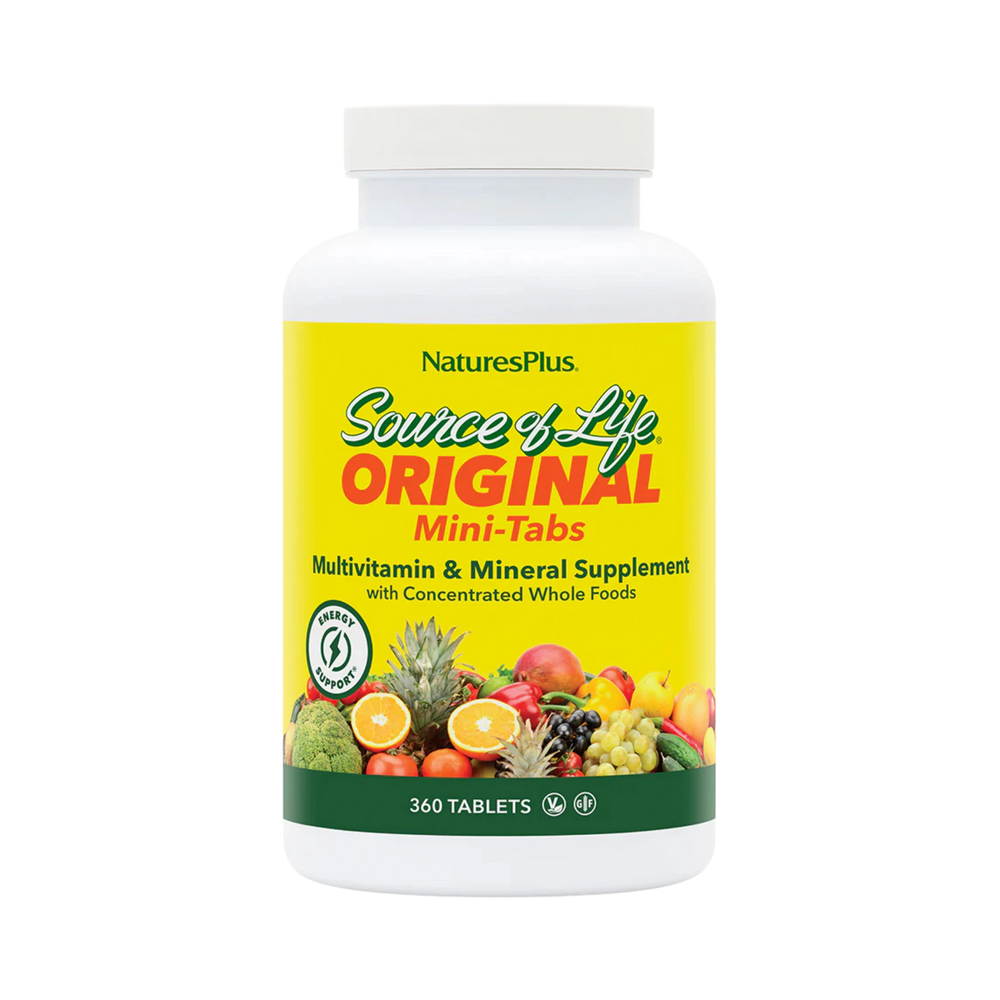 NaturesPlus, Source of Life, Original Mini-Tabs, Multivitamin & Mineral Supplement, 360 Tablets