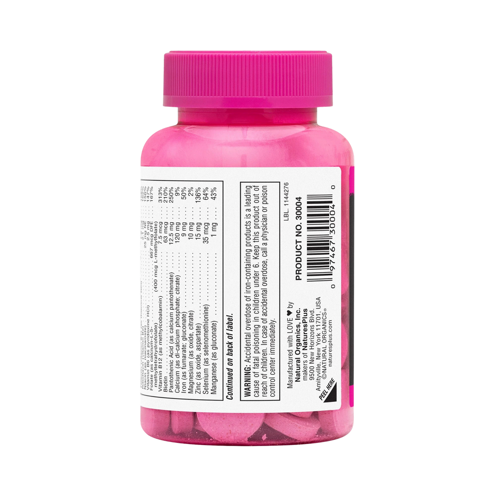 NaturesPlus, Source of Life, Power Teen for Her, Sugar Free, Wild Berry, 60 Chewable Tablets