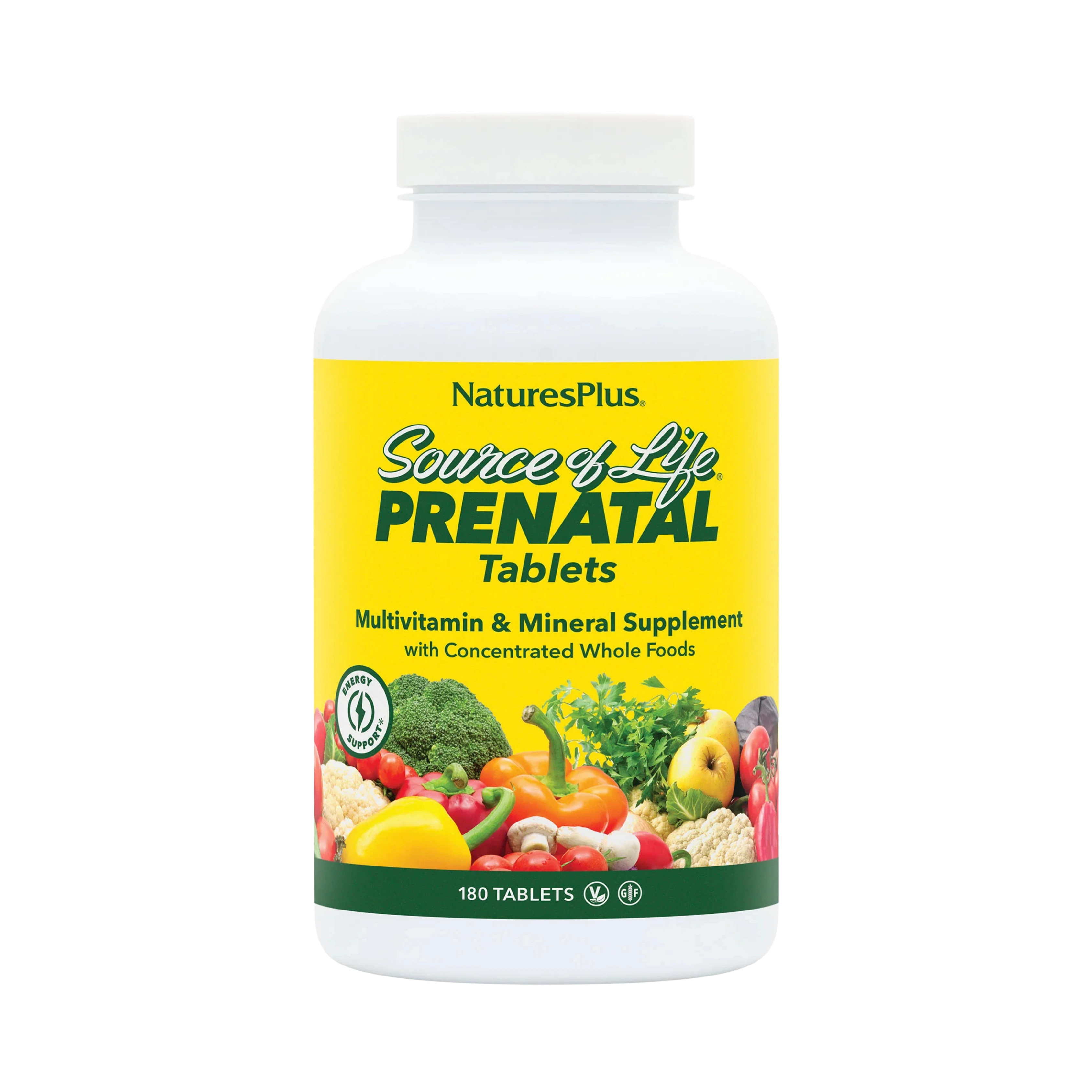 NaturesPlus, Source of Life Prenatal, 180 Tablets