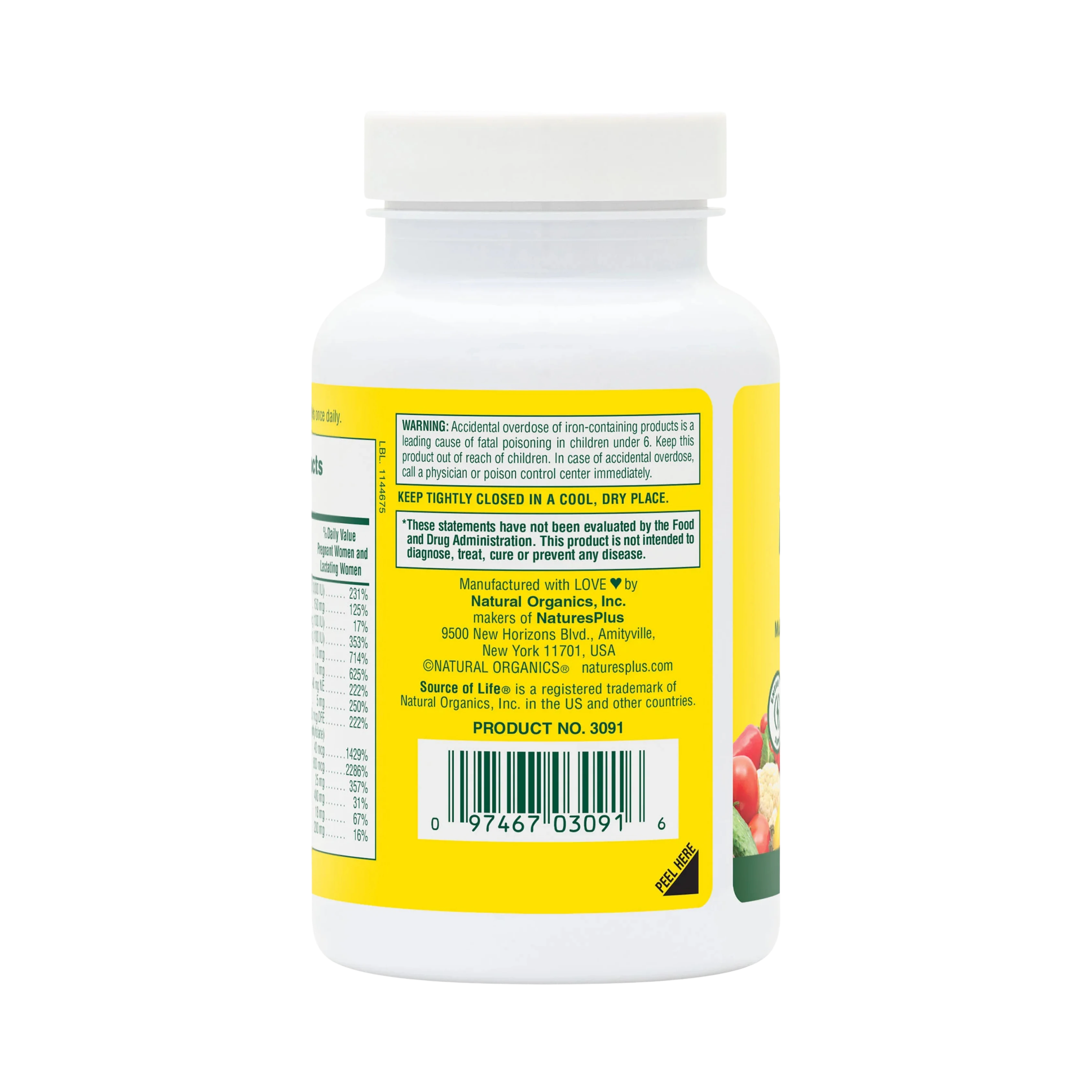 NaturesPlus, Source of Life Prenatal, 90 Tablets