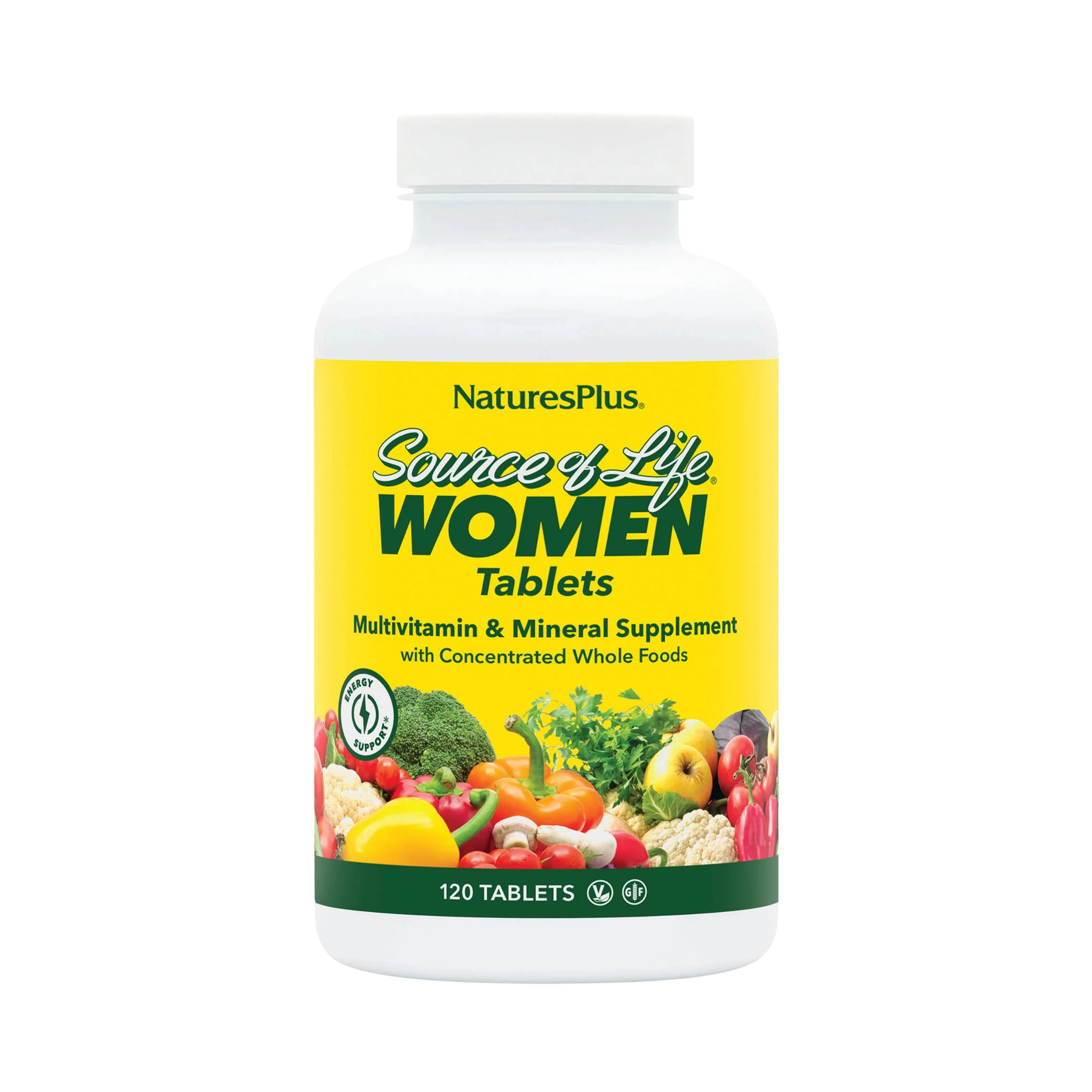 NaturesPlus, Source of Life, Women, Multivitamin & Mineral Supplement with Concentrated Whole Foods , 120 Tablets