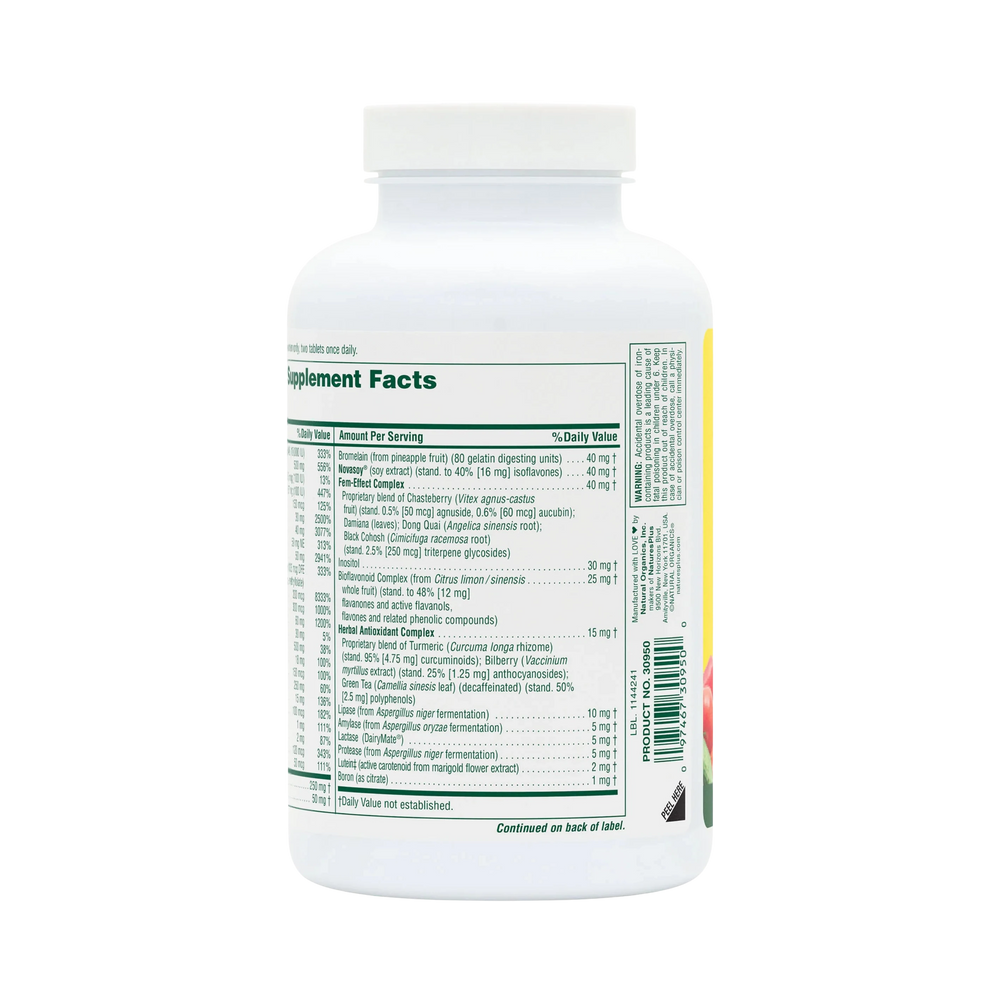 NaturesPlus, Source of Life, Women, Multivitamin & Mineral Supplement with Concentrated Whole Foods , 120 Tablets