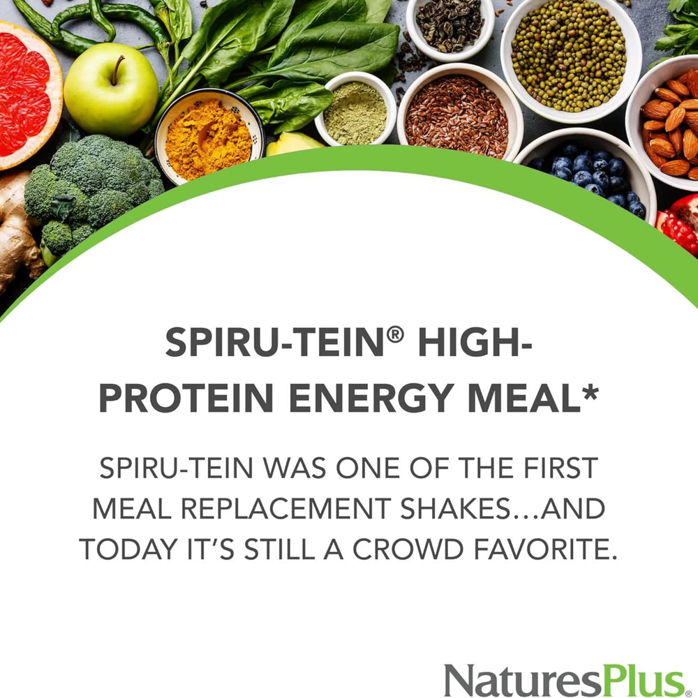 NaturesPlus, Spiru-Tein, Protein Powder Meal, Starwberry, 2.4 Lbs
