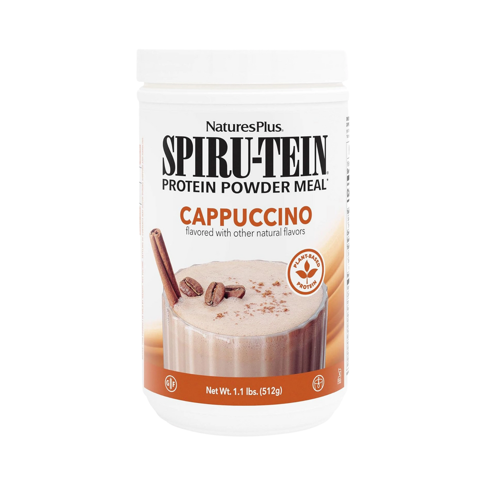 NaturesPlus, SPIRU-TEIN Shake, Cappuccino Flavor, 1.1 Lbs