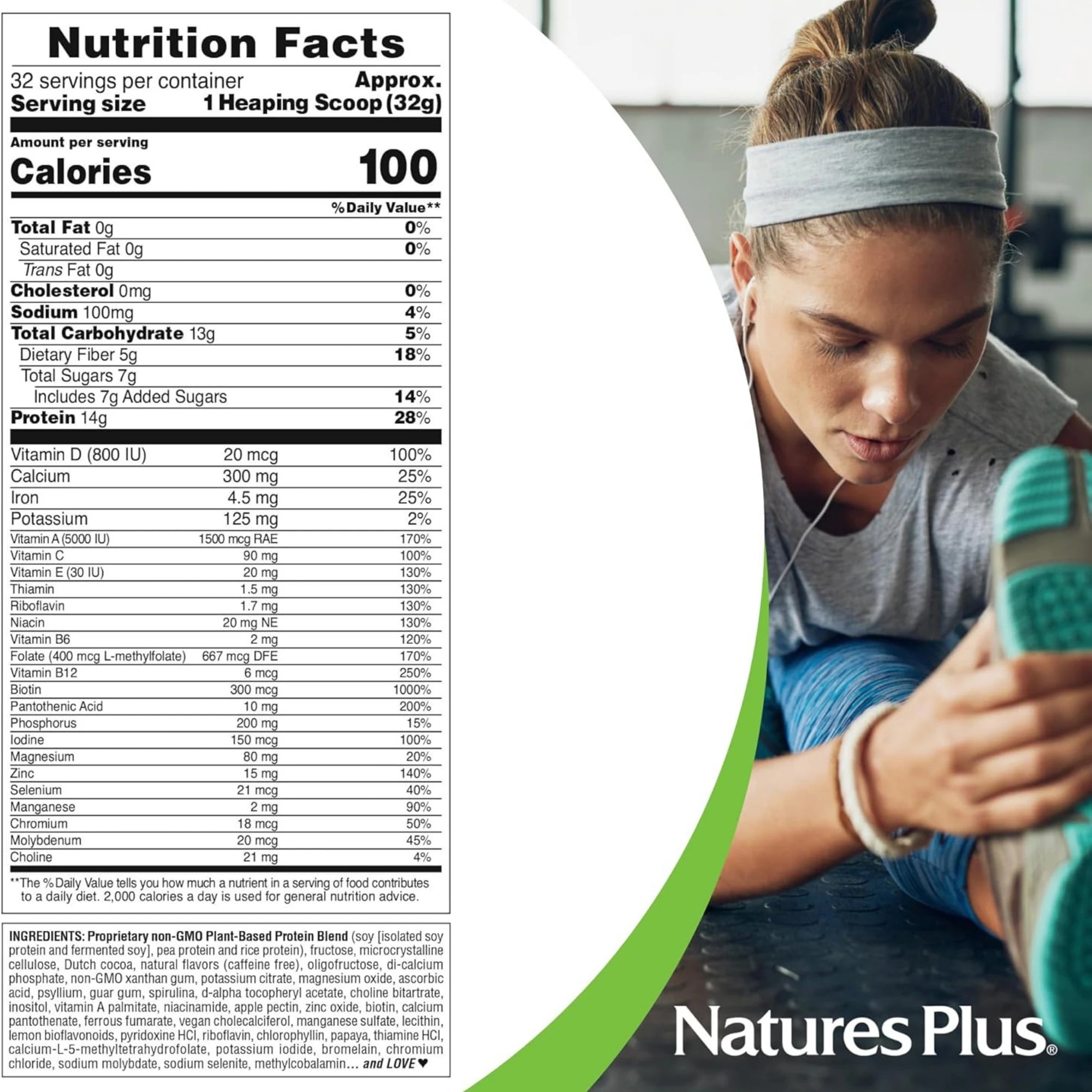 NaturesPlus, SPIRU-TEIN Shake, Cappuccino Flavor, 2.25 Lbs