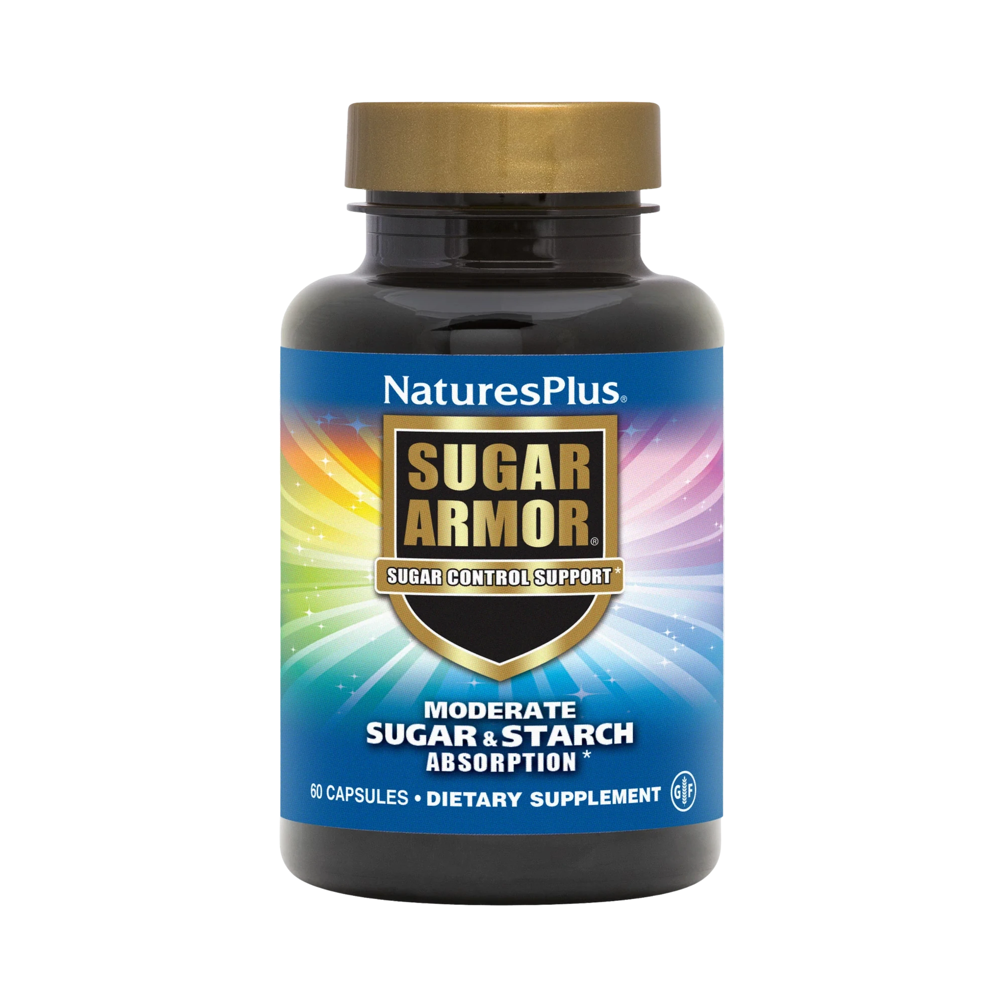 NaturesPlus, Sugar Armor, Sugar Control Support, 60 Vegetarian Capsules