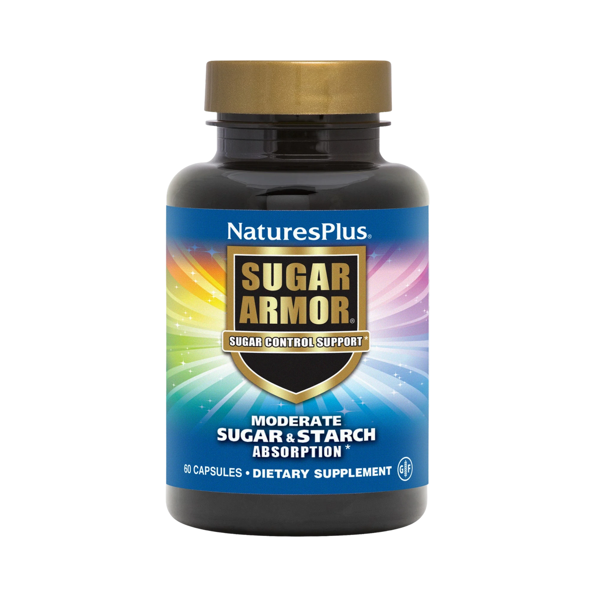 NaturesPlus, Sugar Armor, Sugar Control Support, 60 Vegetarian Capsules