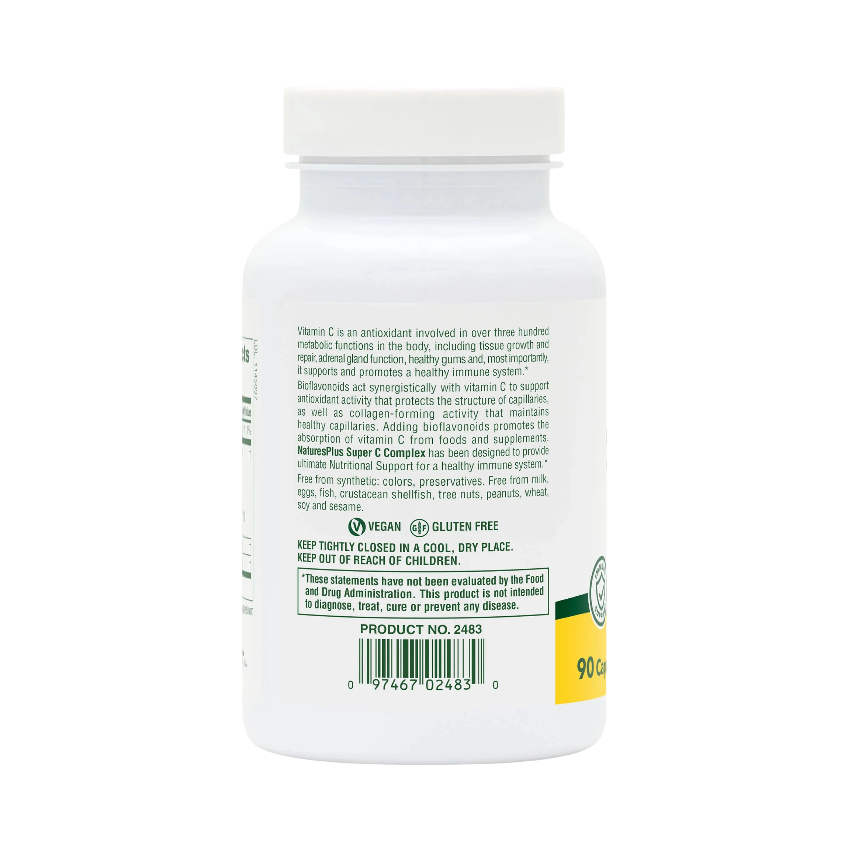 NaturesPlus, Super C Complex, 90 Capsules