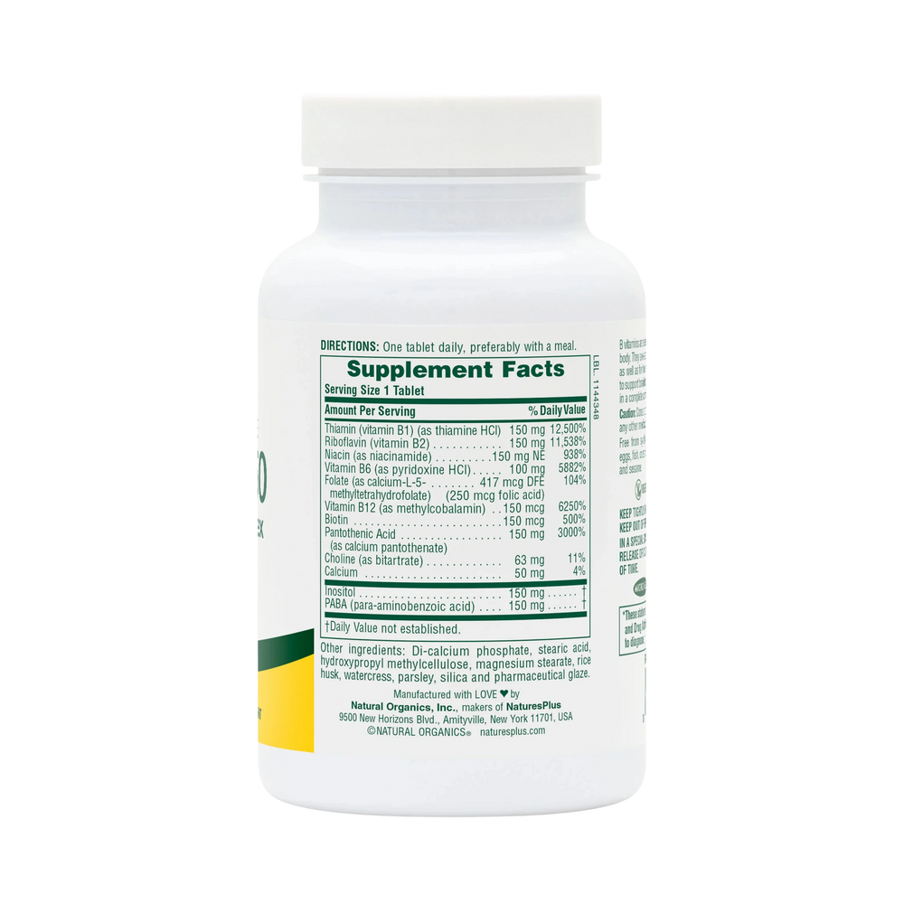 NaturesPlus, Sustained Release Mega B-150, 60 Tablets