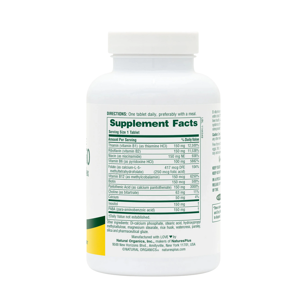 NaturesPlus, Sustained Release Mega B-150, 90 Tablets