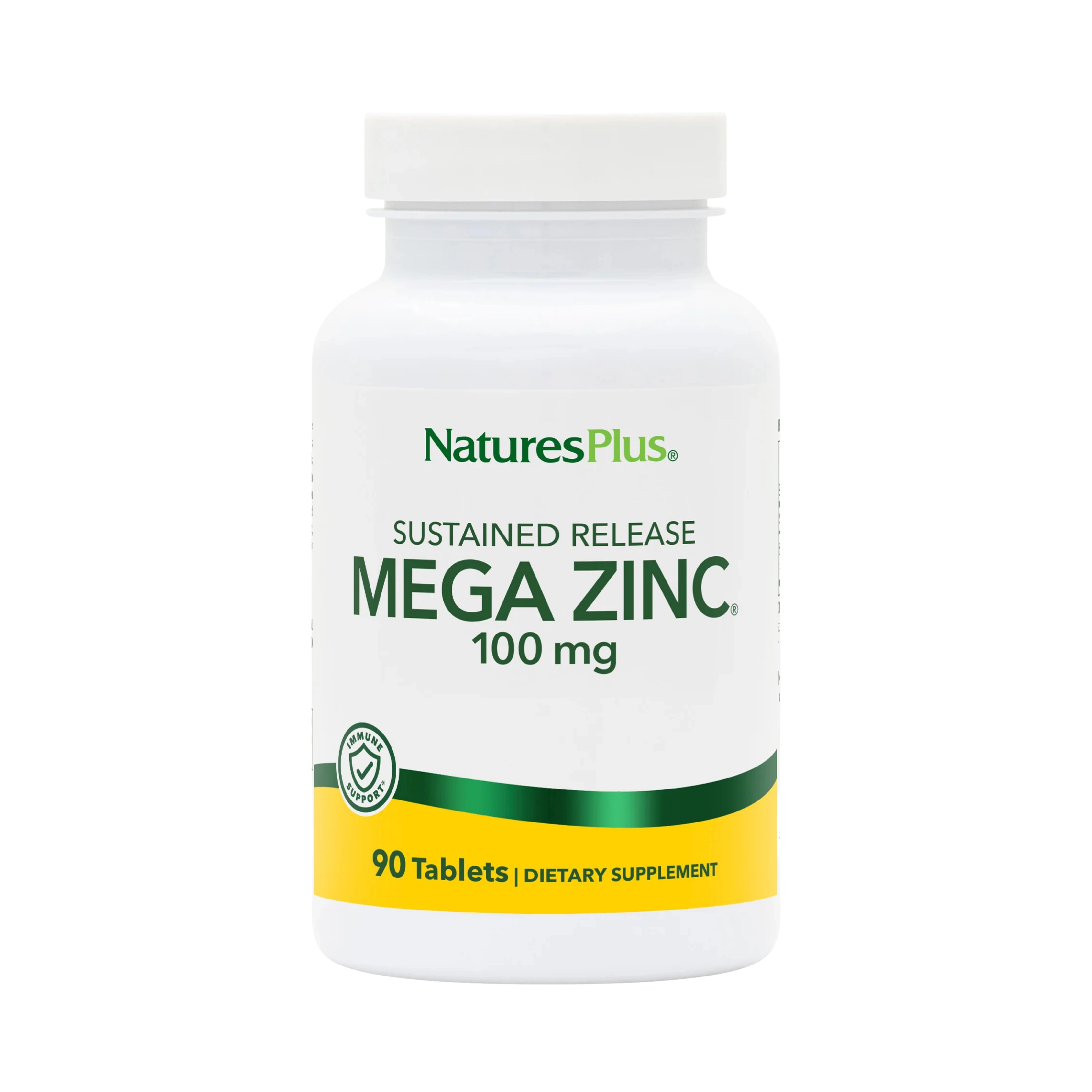 NaturesPlus, Sustained Release Mega Zinc, 100 Mg, 90 Tablets