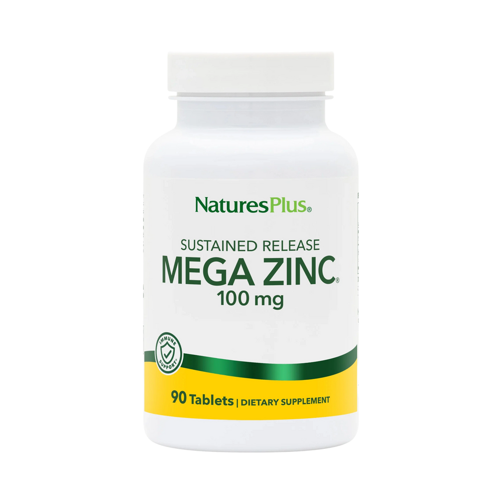 NaturesPlus, Sustained Release Mega Zinc, 100 Mg, 90 Tablets