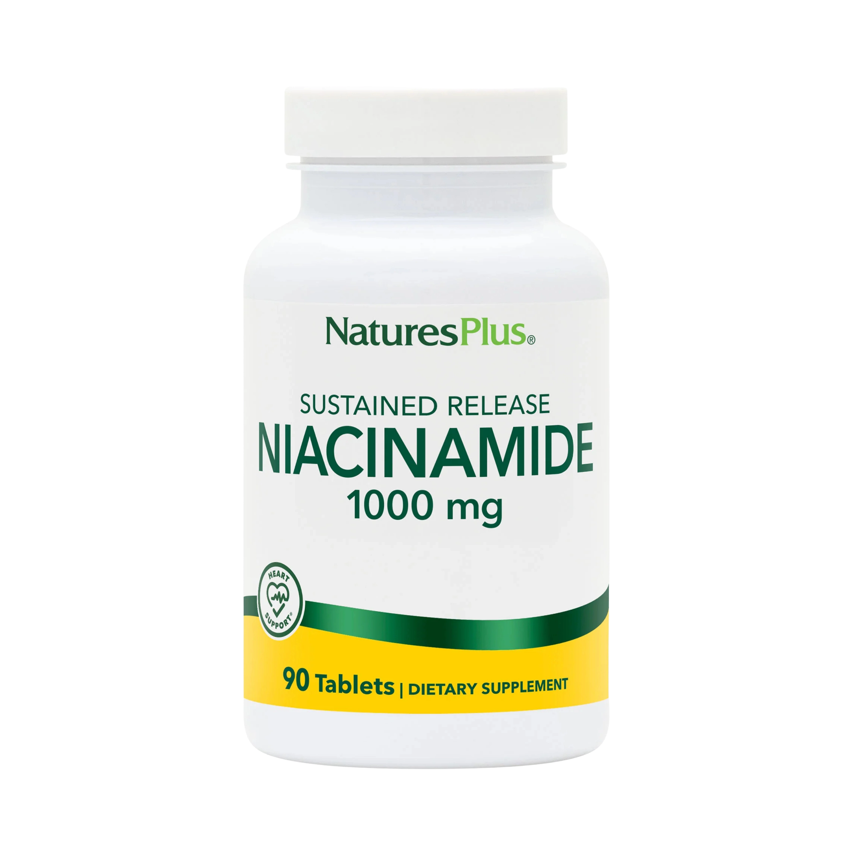 NaturesPlus, Sustained Release Niacinamide, 1,000 Mg, 90 Tablets