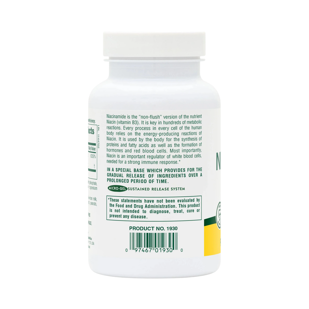 NaturesPlus, Sustained Release Niacinamide, 1,000 Mg, 90 Tablets