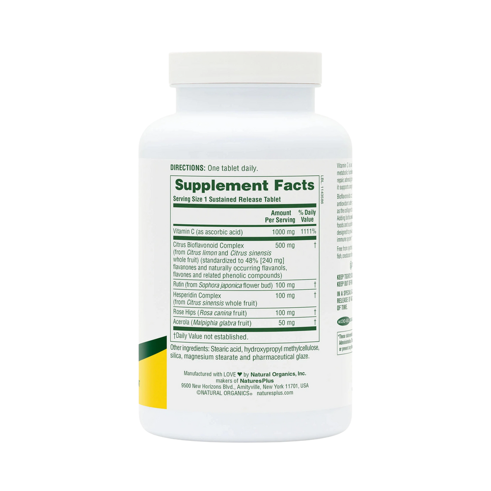NaturesPlus, Sustained Release Super C Complex, 180 Tablets