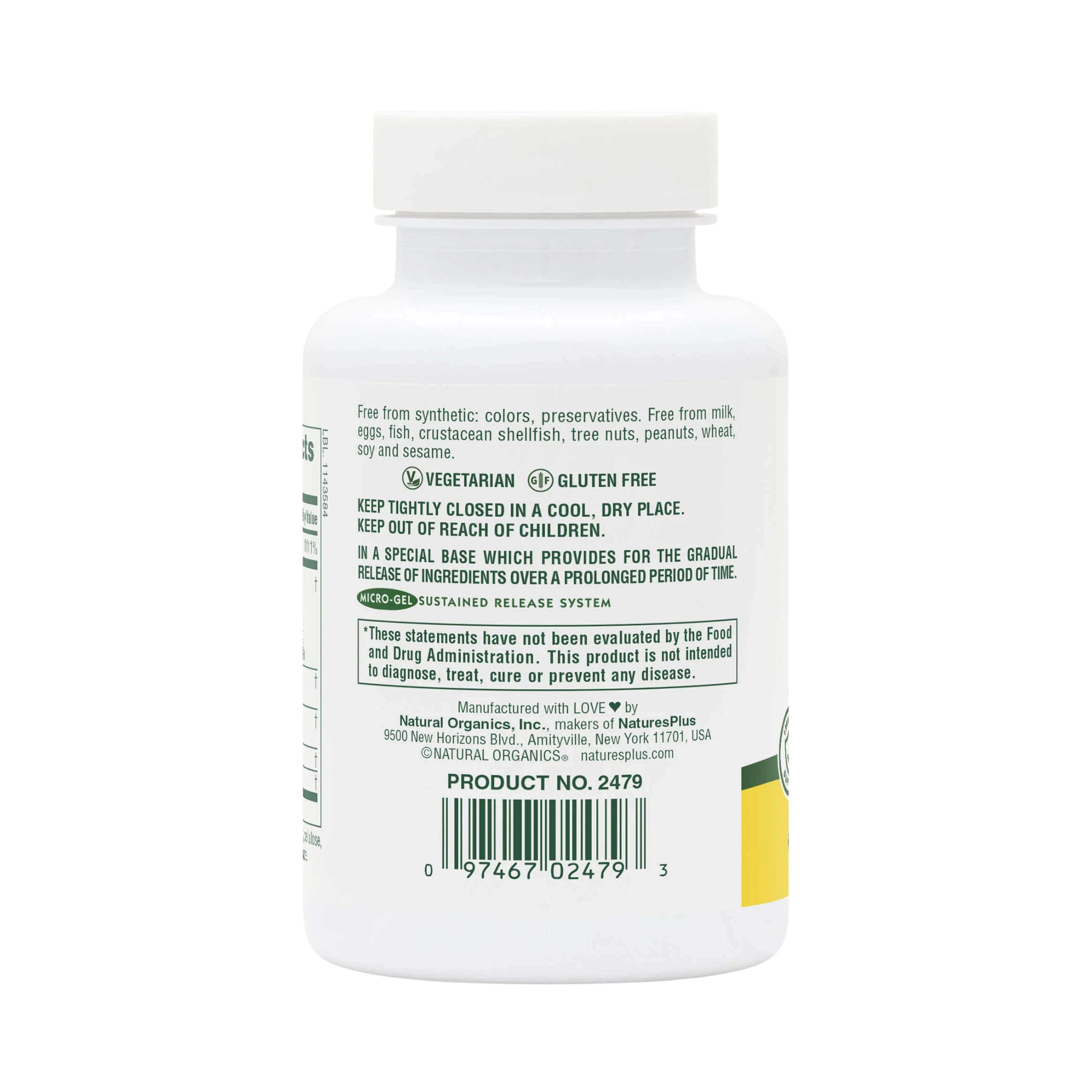 NaturesPlus, Sustained Release Super C Complex, 60 Tablets