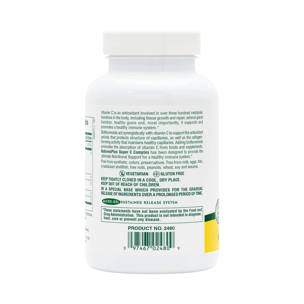 NaturesPlus, Sustained Release Super C Complex, 90 Tablets