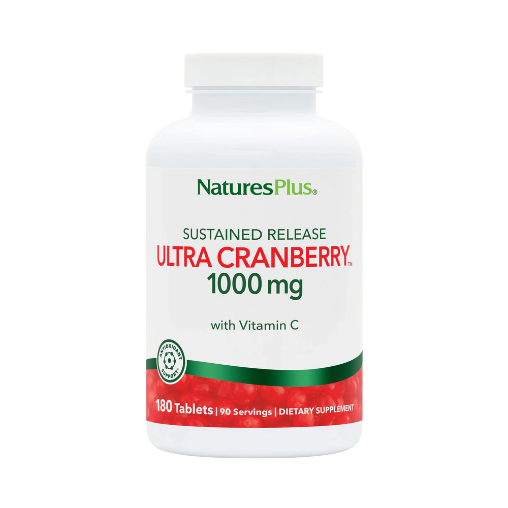 NaturesPlus, Sustained Release Ultra Cranberry, 1000 Mg, 180 Tablets