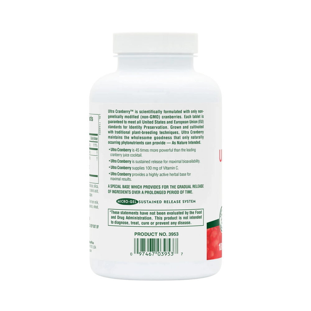 NaturesPlus, Sustained Release Ultra Cranberry, 1000 Mg, 180 Tablets