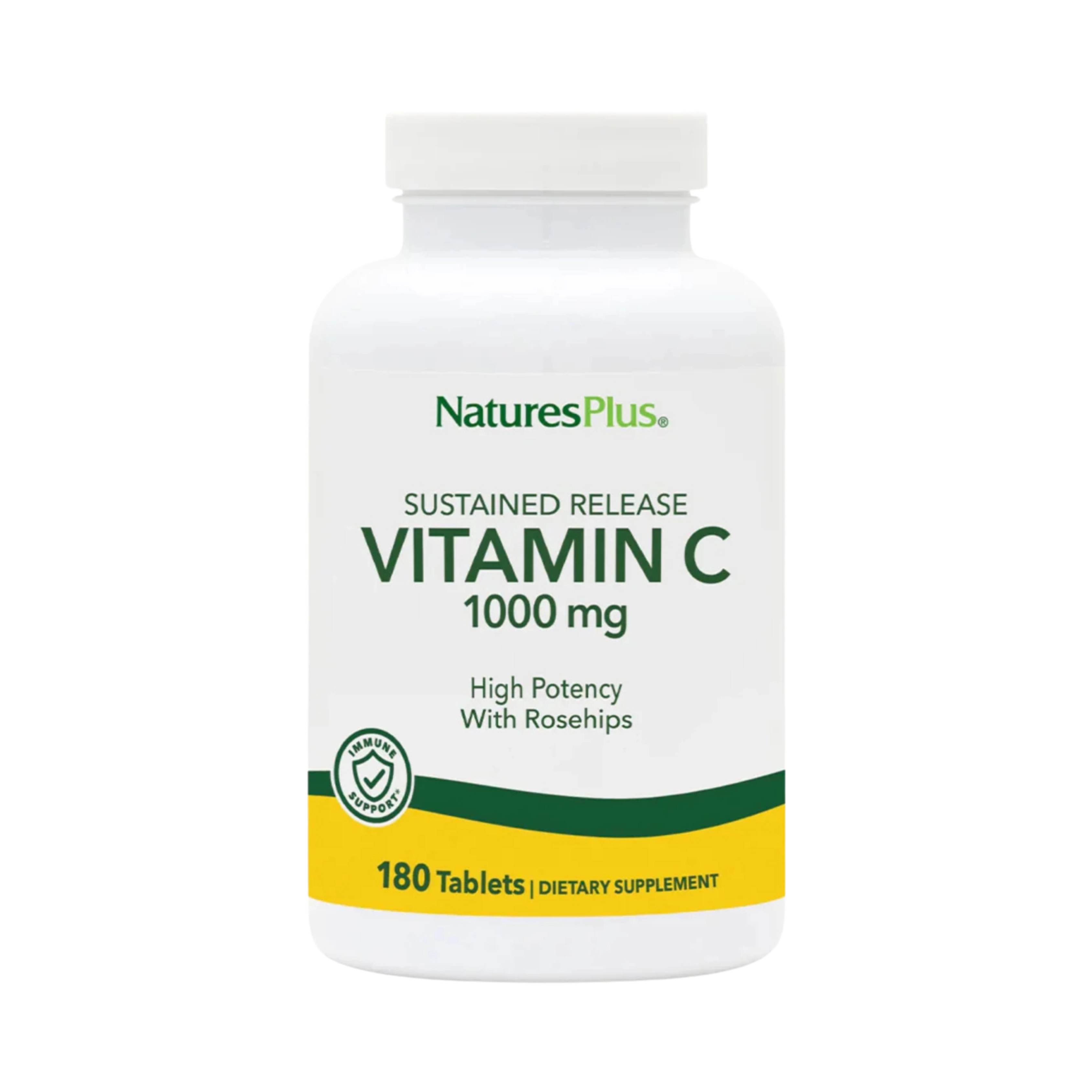 NaturesPlus, Sustained Release Vitamin C, 1000 Mg, 180 Tablets