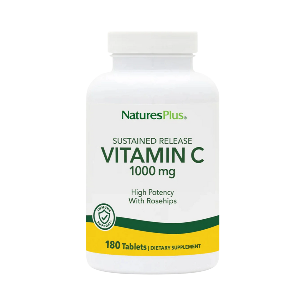 NaturesPlus, Sustained Release Vitamin C, 1000 Mg, 180 Tablets