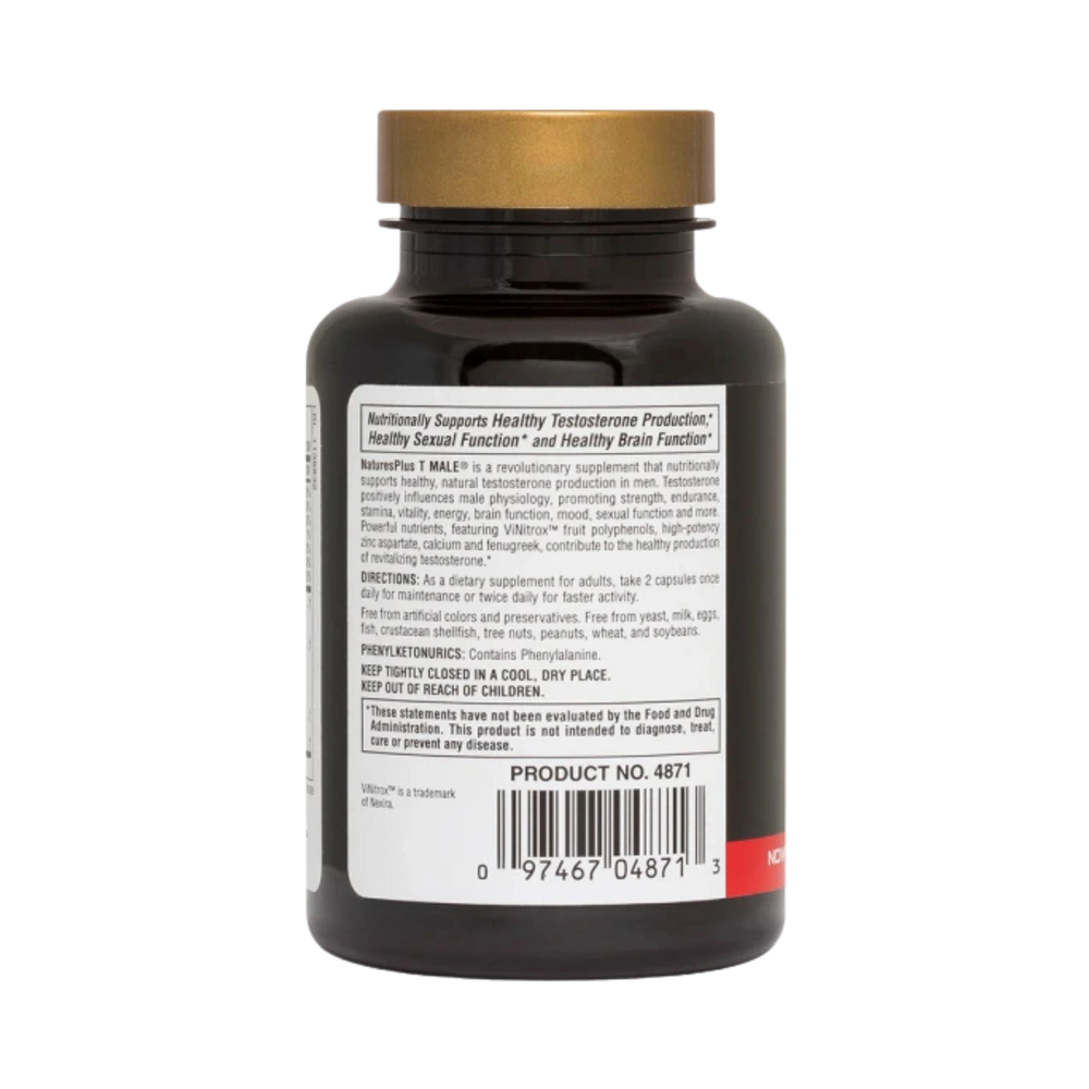 NaturesPlus, T Male, 60 vegetarian capsules
