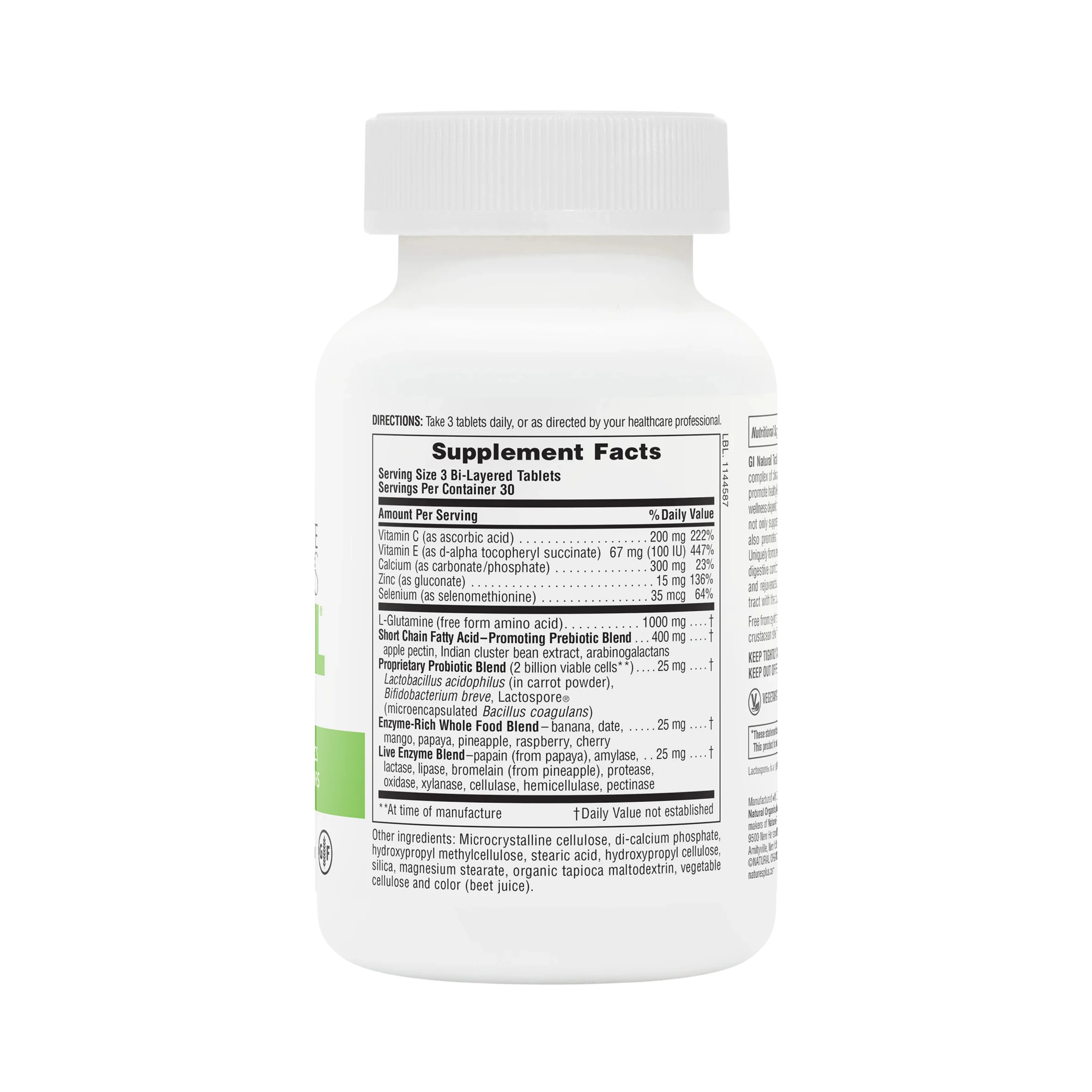 NaturesPlus, Total Digestive Wellness, GI Natural, 90 Tablets