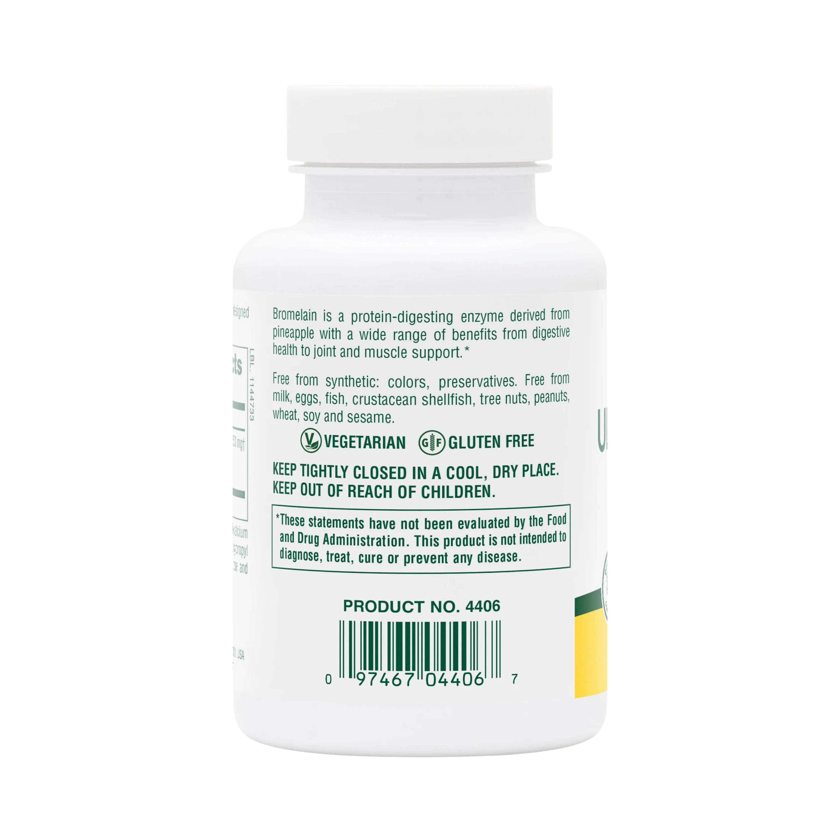 NaturesPlus, Ultra Bromelain, 1500 Mg, 60 Tablets