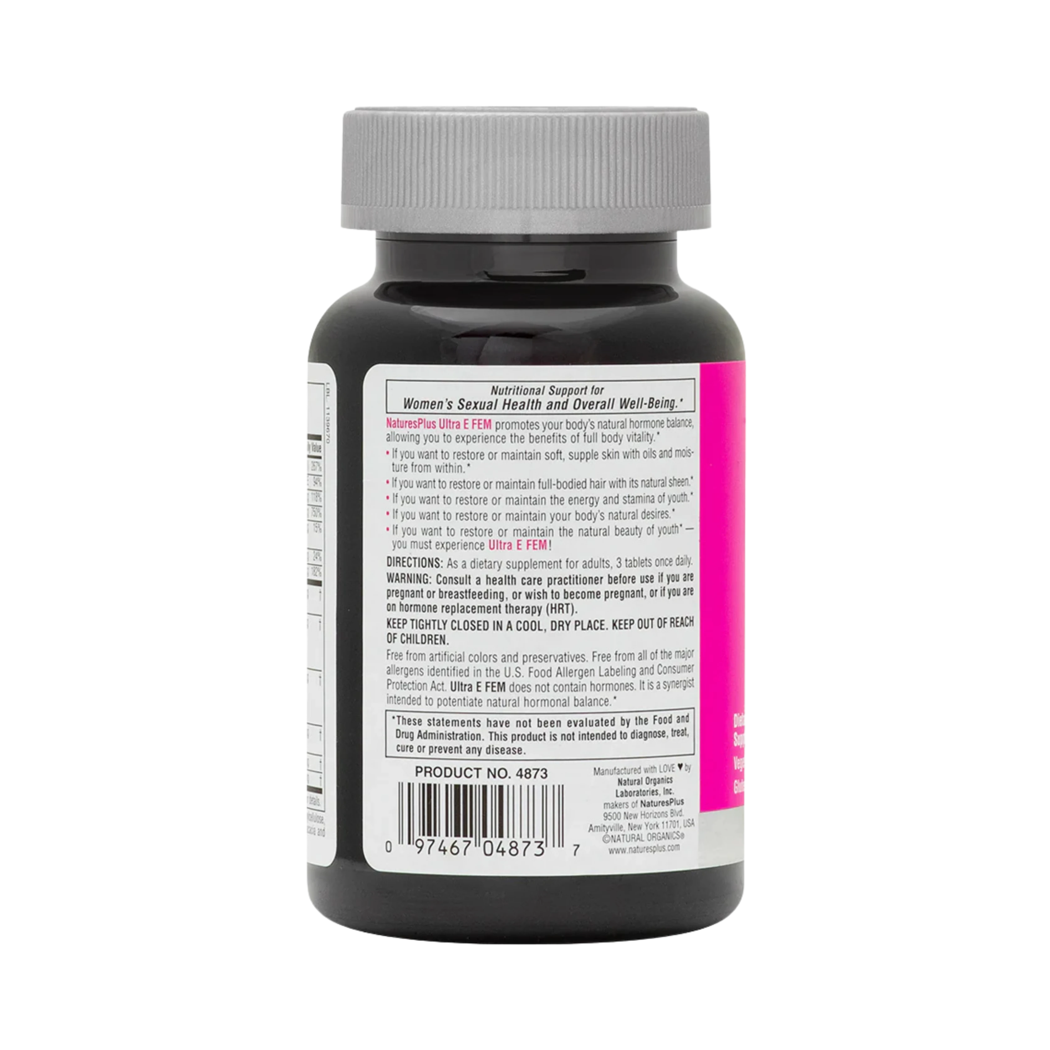 NaturesPlus, Ultra E Fem For Women, Maximum Strength, 90 Extended Release Tablets