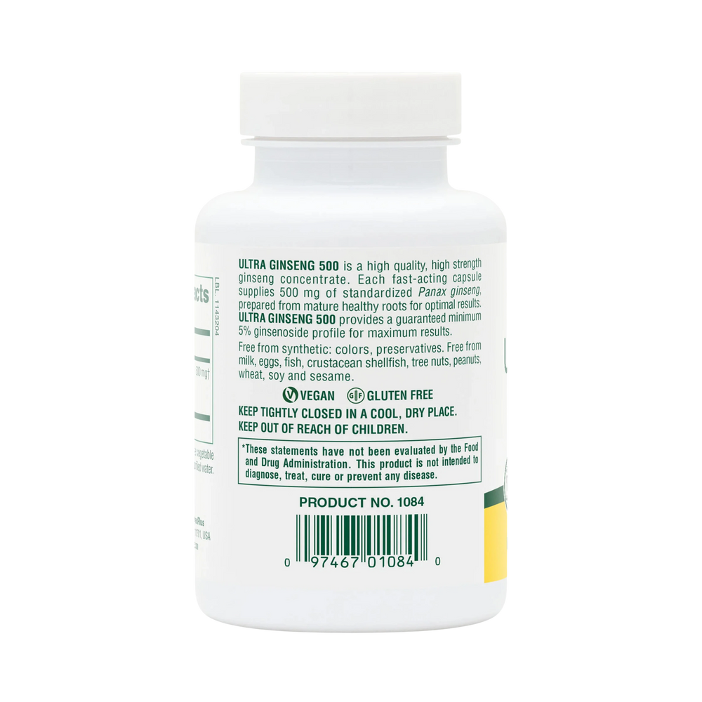 NaturesPlus, Ultra Ginseng, 500 Mg, 60 Capsule
