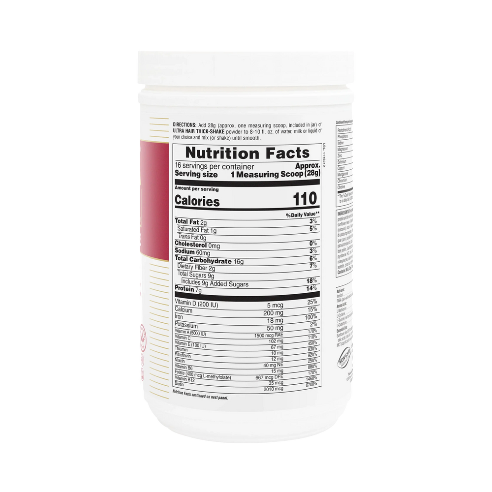 NaturesPlus, Ultra Hair Thick Shake, 1 Lb