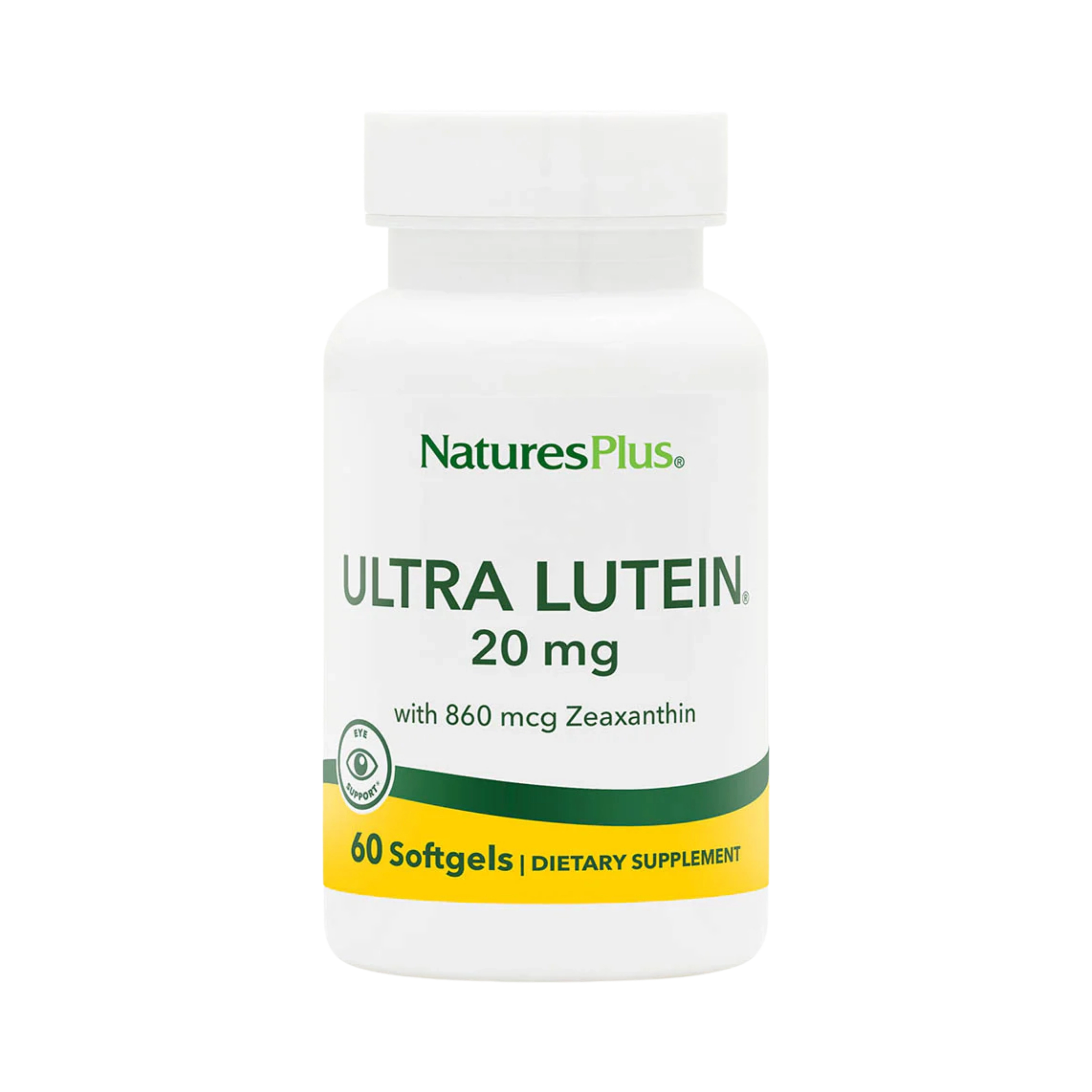 NaturesPlus, Ultra Lutein with Zeaxanthin, 20 Mg, 60 Softgels
