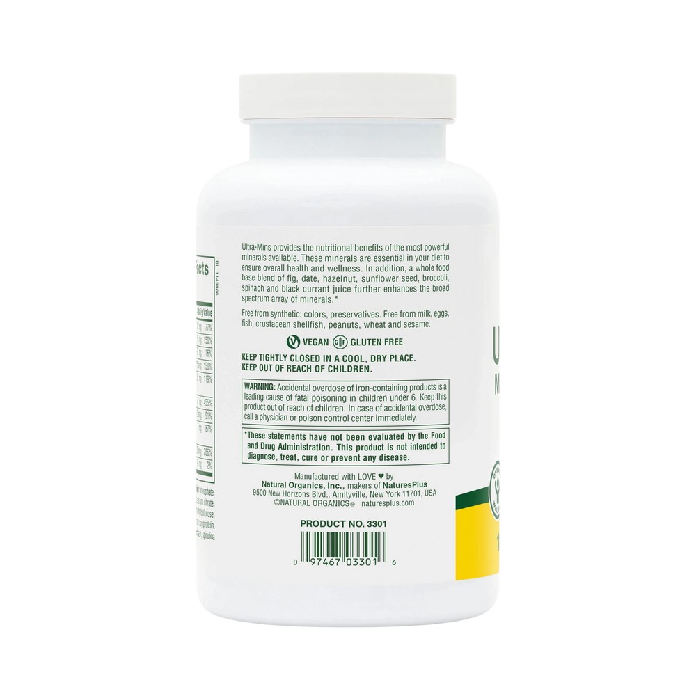 NaturesPlus, Ultra-Mins, Multiple Mineral Complex, 180 Tablets
