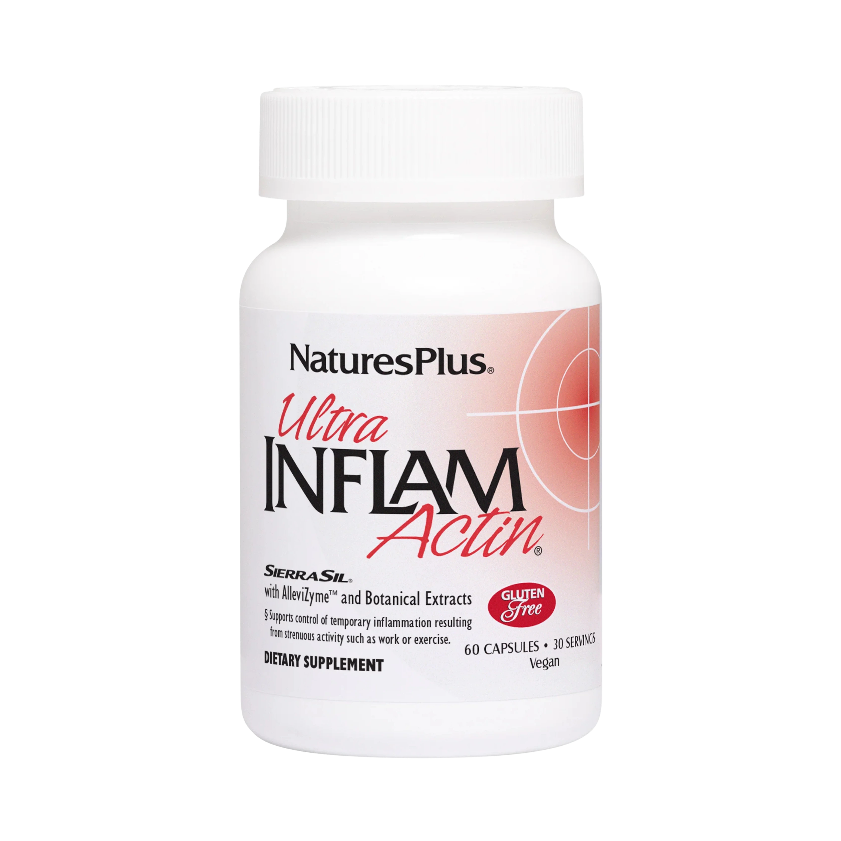 NaturesPlus, Ultra - Natural Supplement with Turmeric, Bromelain, MSM, Boswellia & Ginger, 60 Vegetarian Capsules