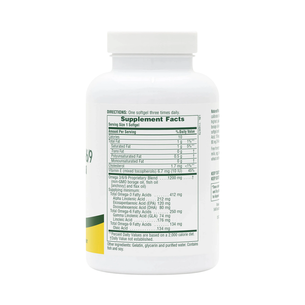 NaturesPlus, Ultra Omega 3/6/9, 90 Softgels