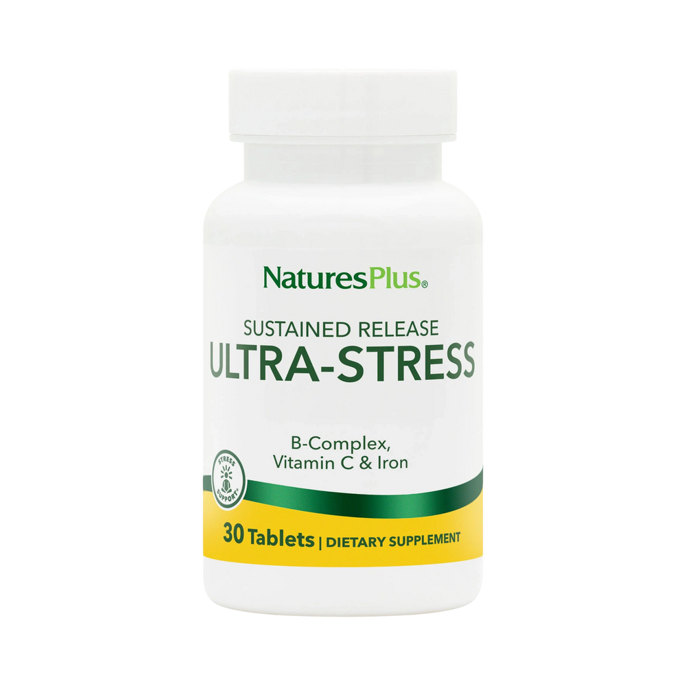 NaturesPlus, Ultra-Stress with Iron, Sustained Release, 30 Vegetarian Tablets