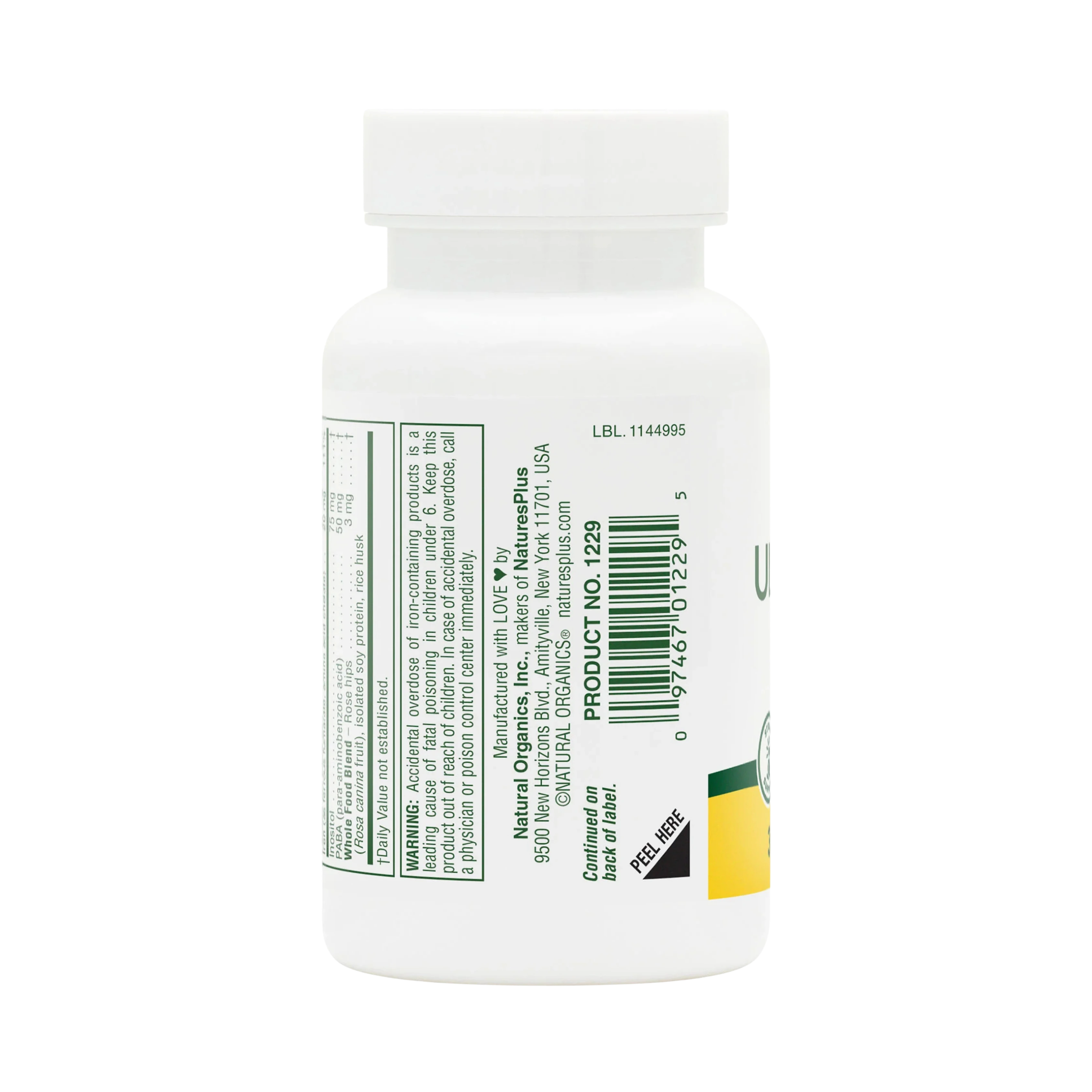 NaturesPlus, Ultra-Stress with Iron, Sustained Release, 30 Vegetarian Tablets