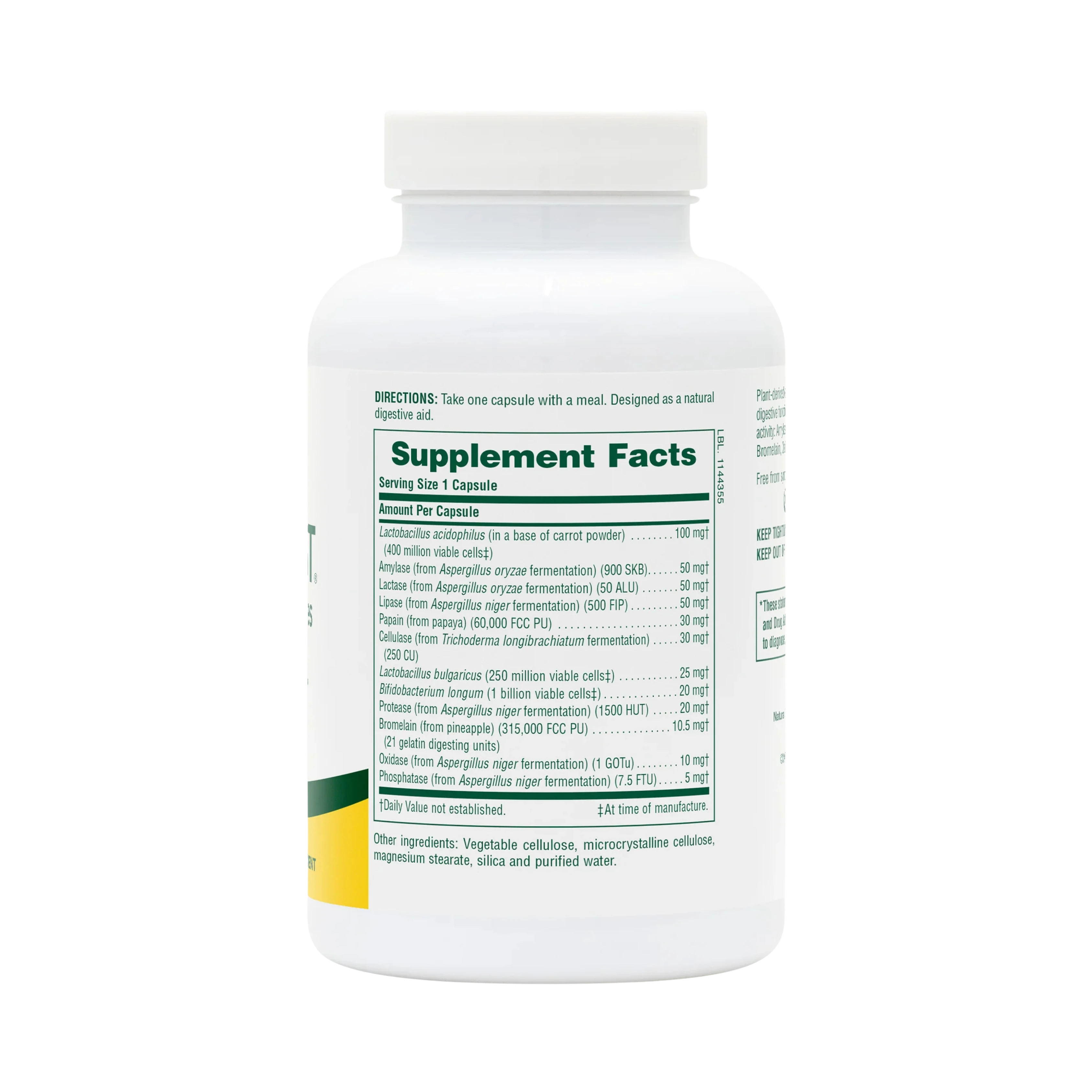 NaturesPlus, Vibra-Gest, Plant-Derived Enzymes, 180 Capsules
