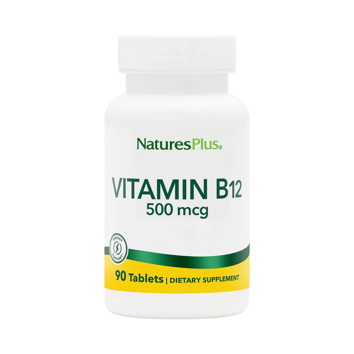 NaturesPlus, Vitamin B-12, 500 Mcg, 90 Tablets