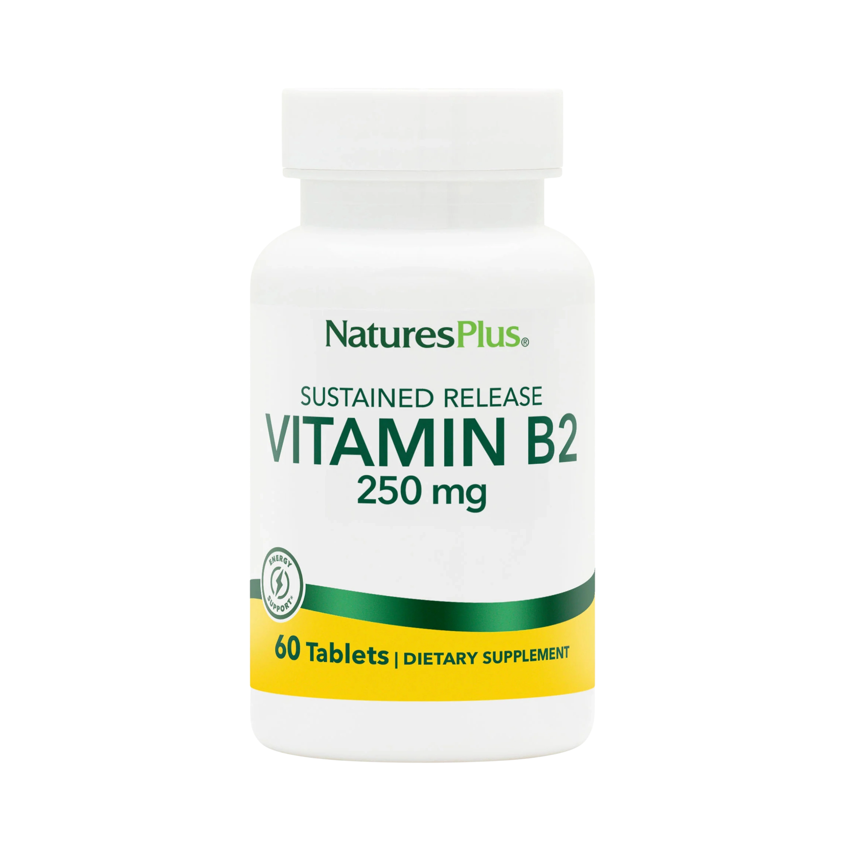 NaturesPlus, Vitamin B2, 250 Mg, 60 Tablets