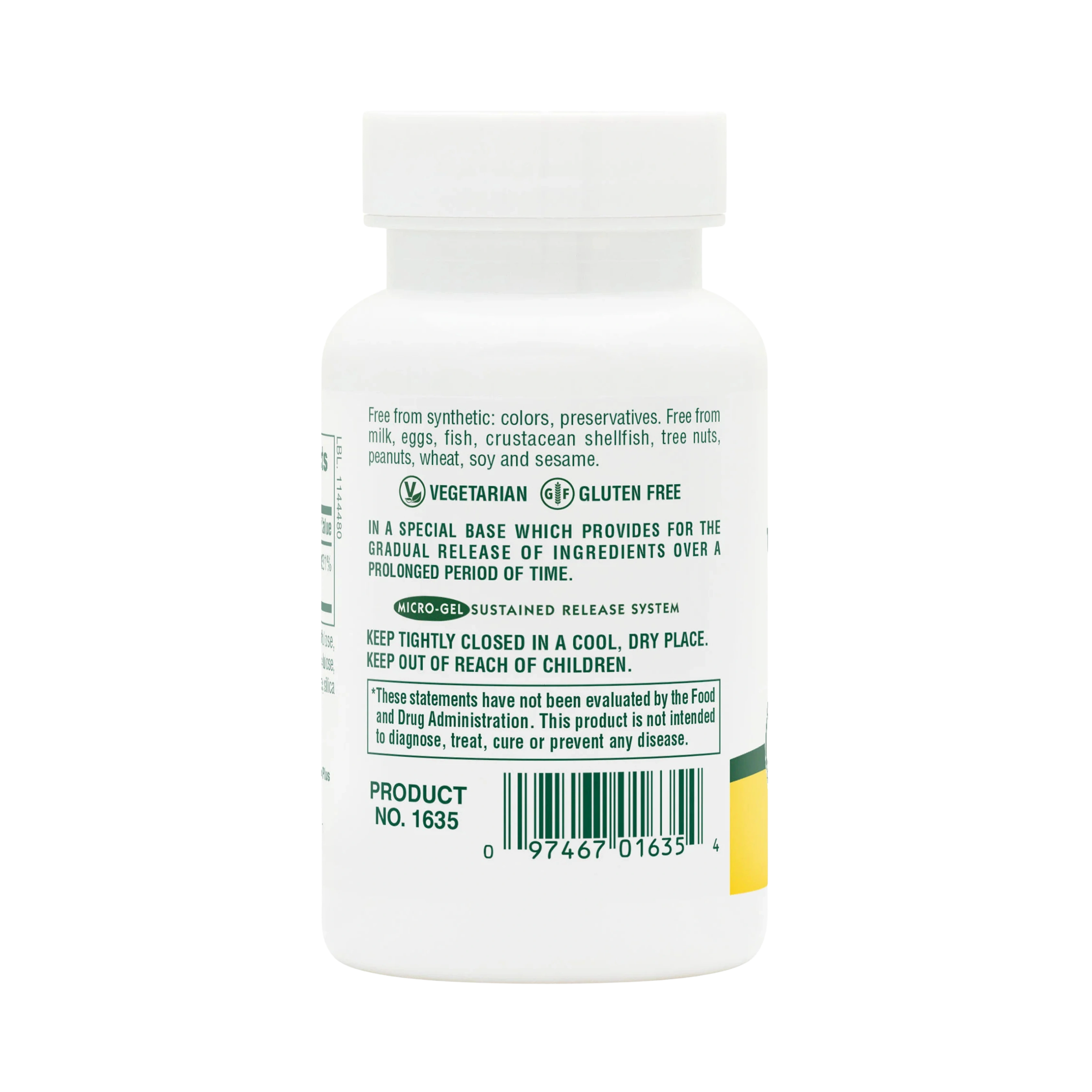 NaturesPlus, Vitamin B2, 250 Mg, 60 Tablets